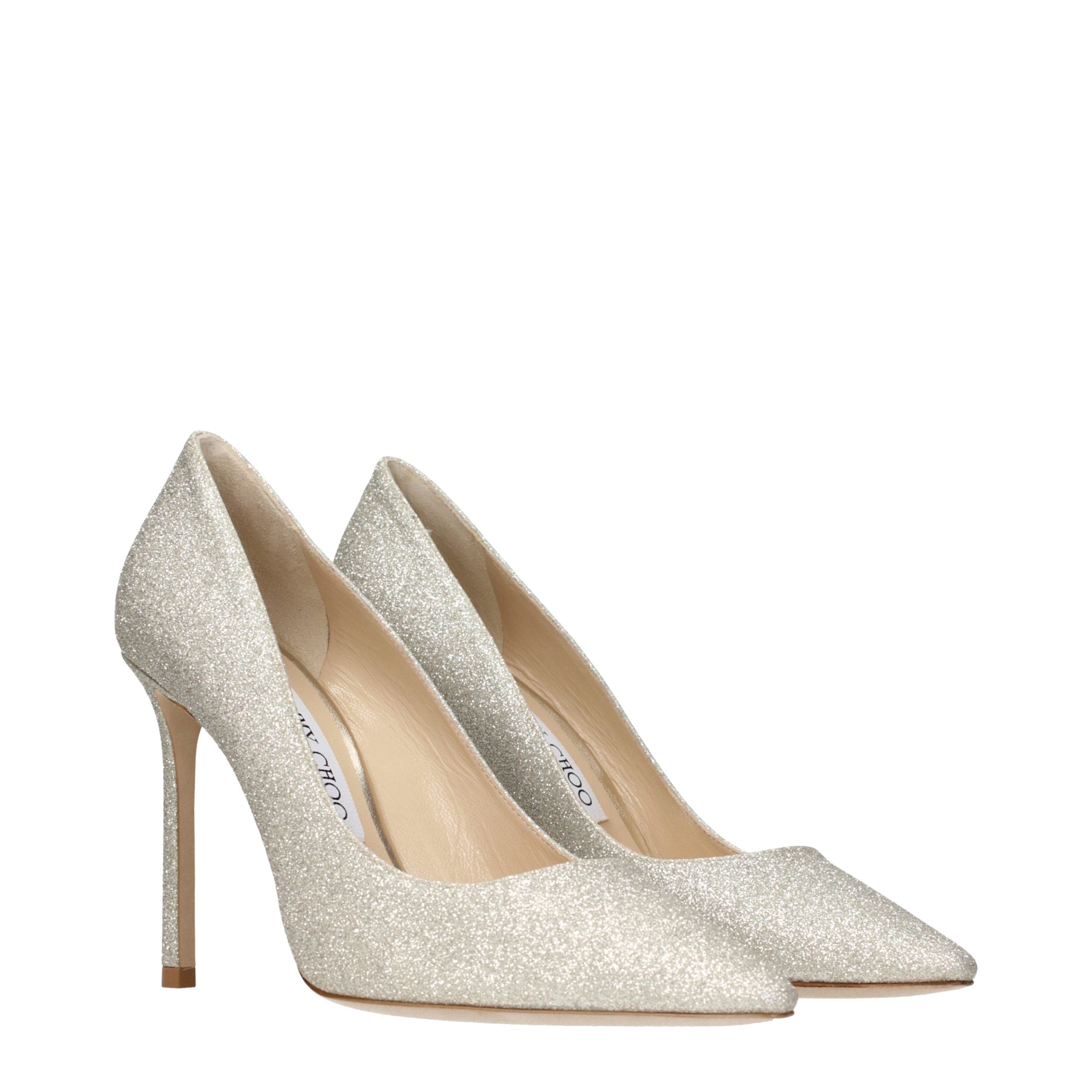 Jimmy Choo Gold Plastic High Heel Women's Pumps