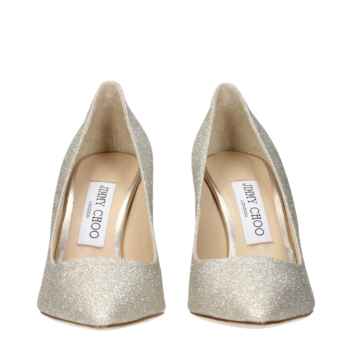Jimmy Choo Gold Plastic High Heel Women's Pumps