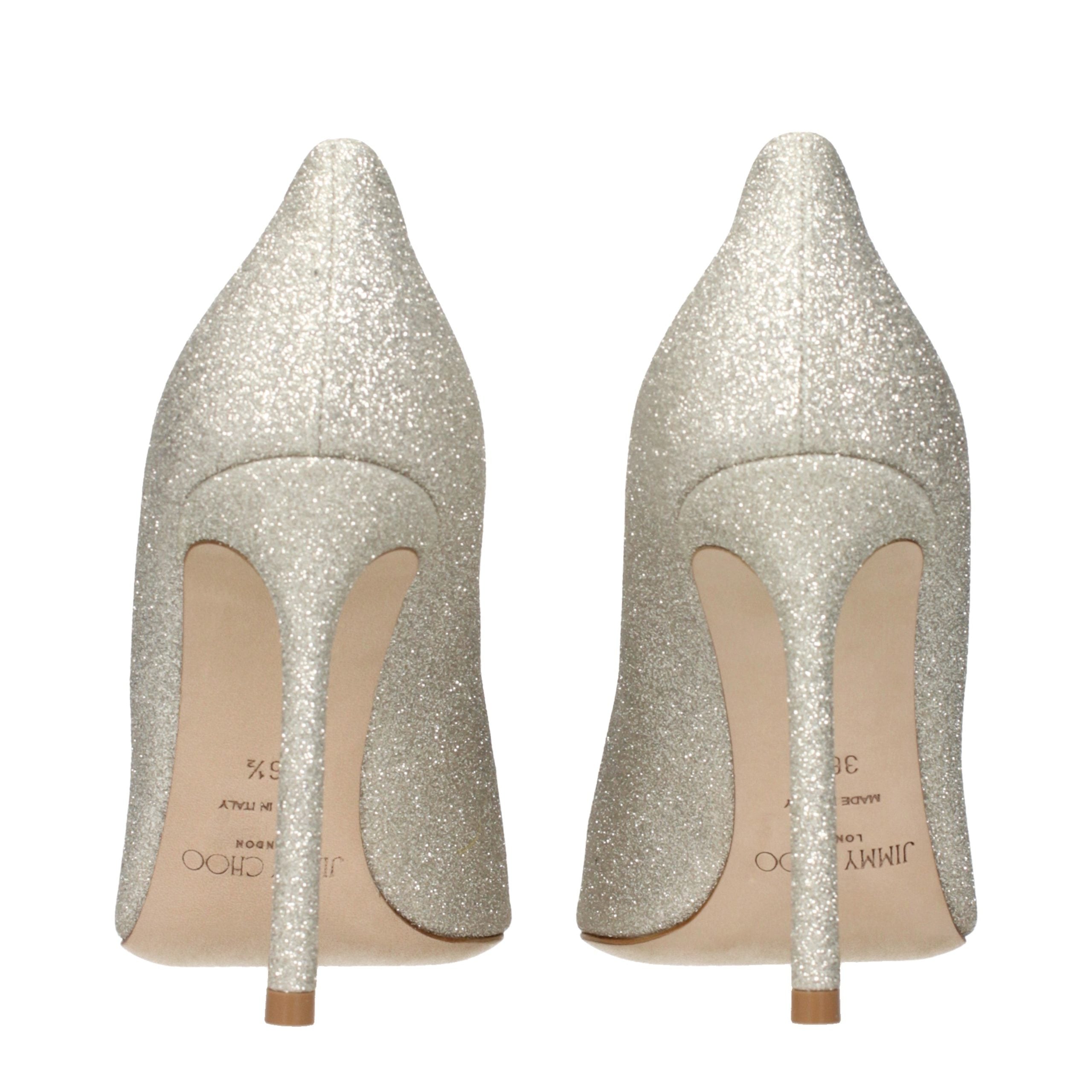 Jimmy Choo Gold Plastic High Heel Women's Pumps