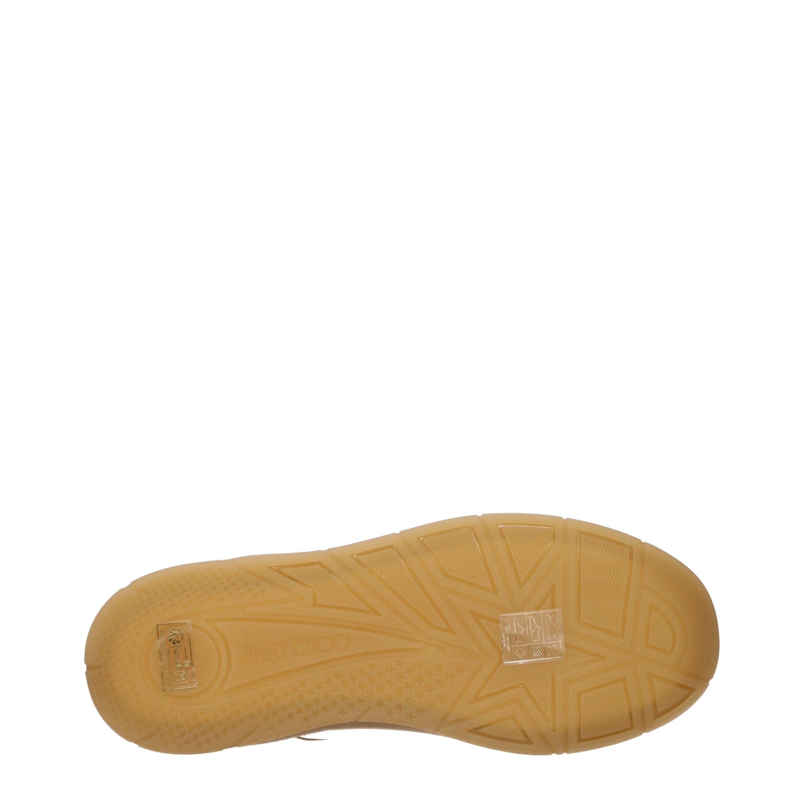 Jimmy Choo Beige Leather Low Top Women's Sneakers