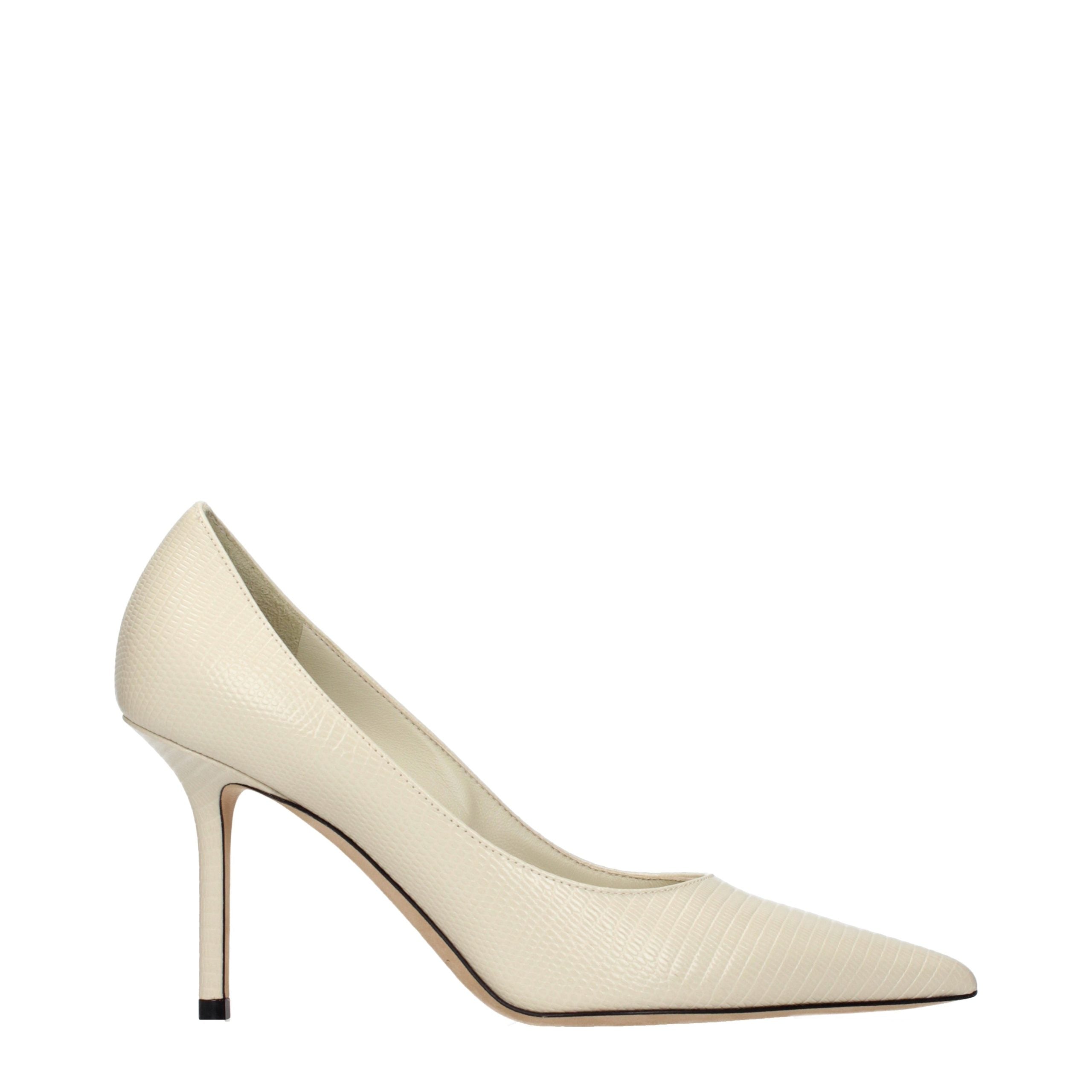 Jimmy Choo Beige Leather High Heel Women's Pumps