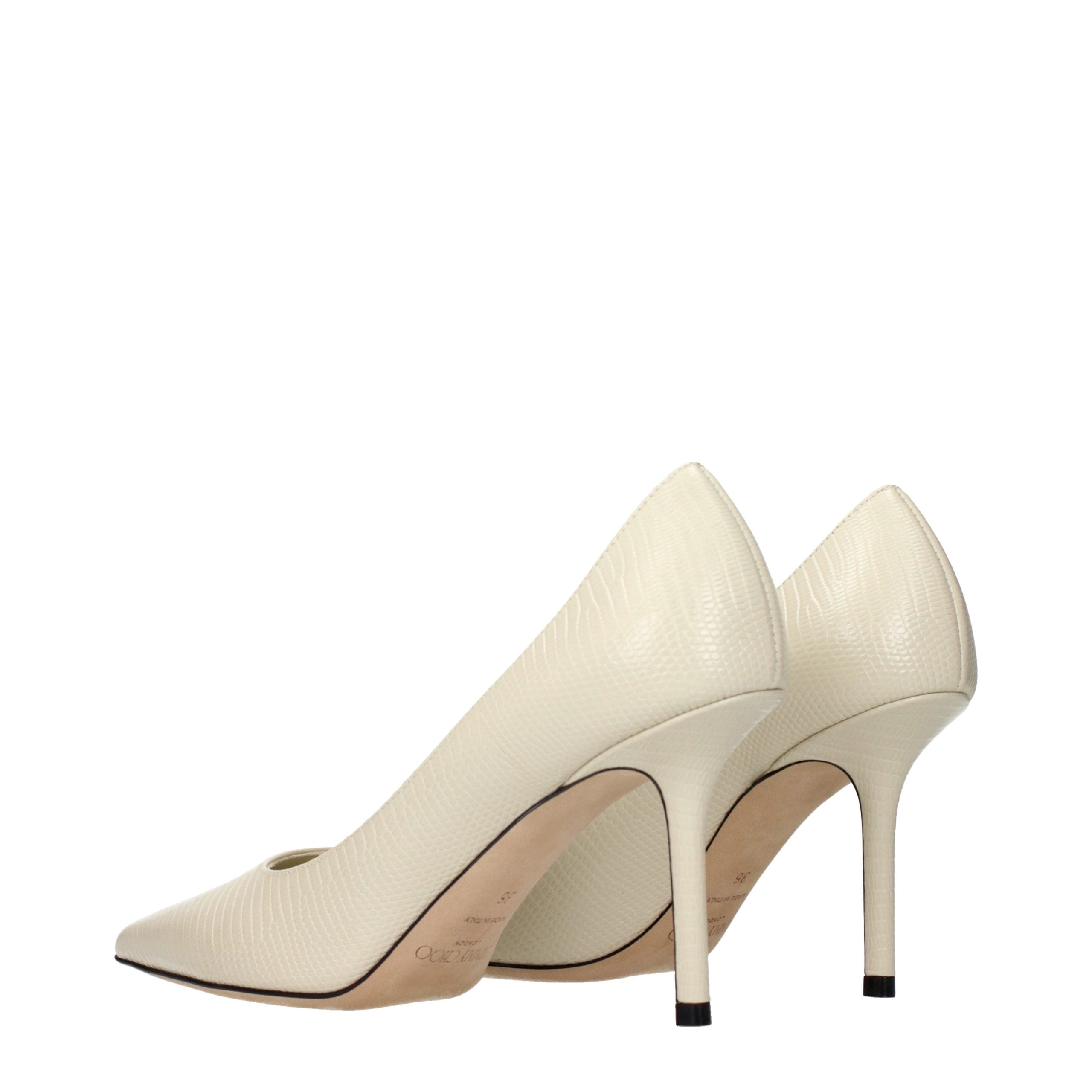 Jimmy Choo Beige Leather High Heel Women's Pumps