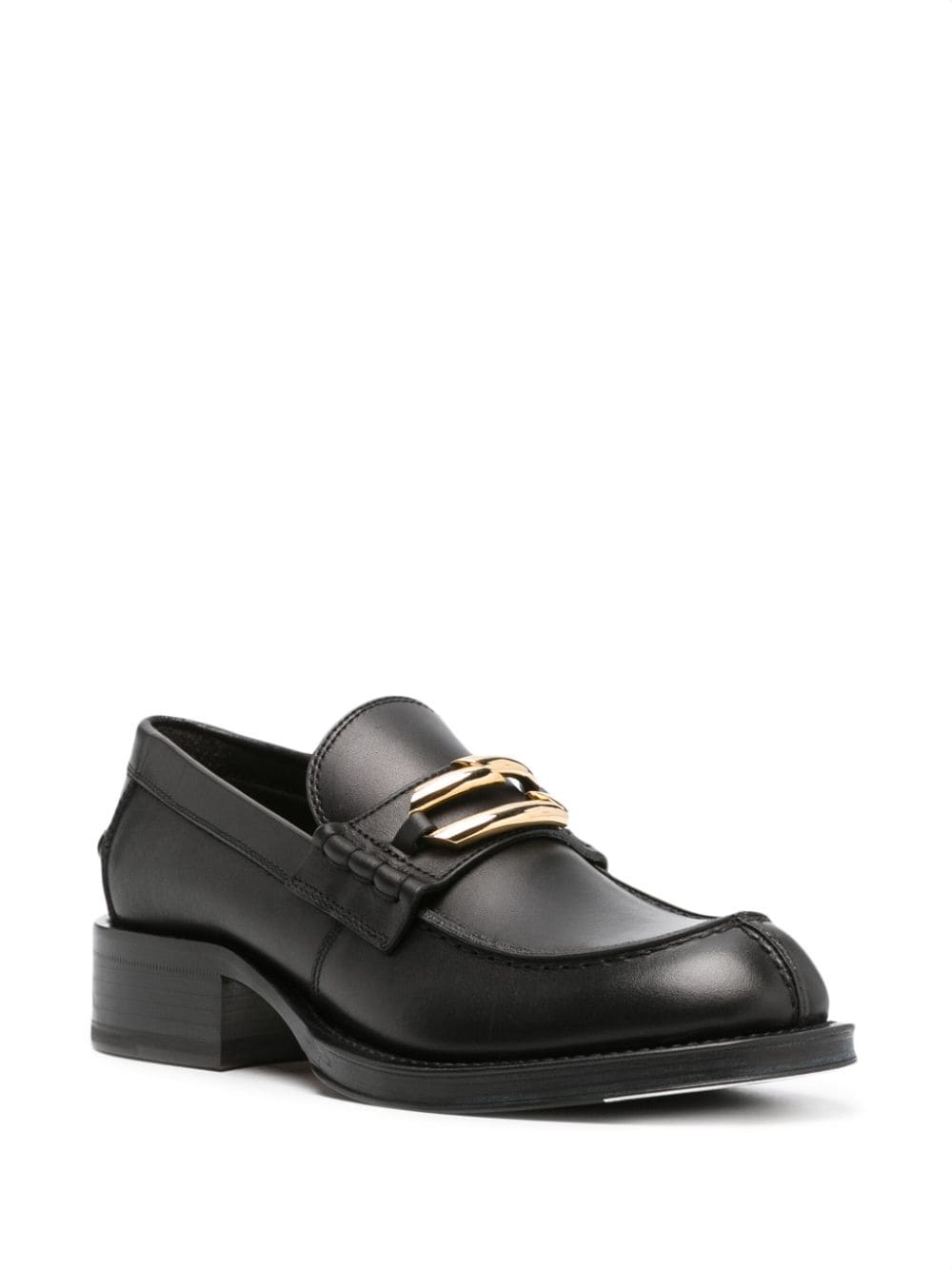 Lanvin Women's Black Medley Leather Loafers