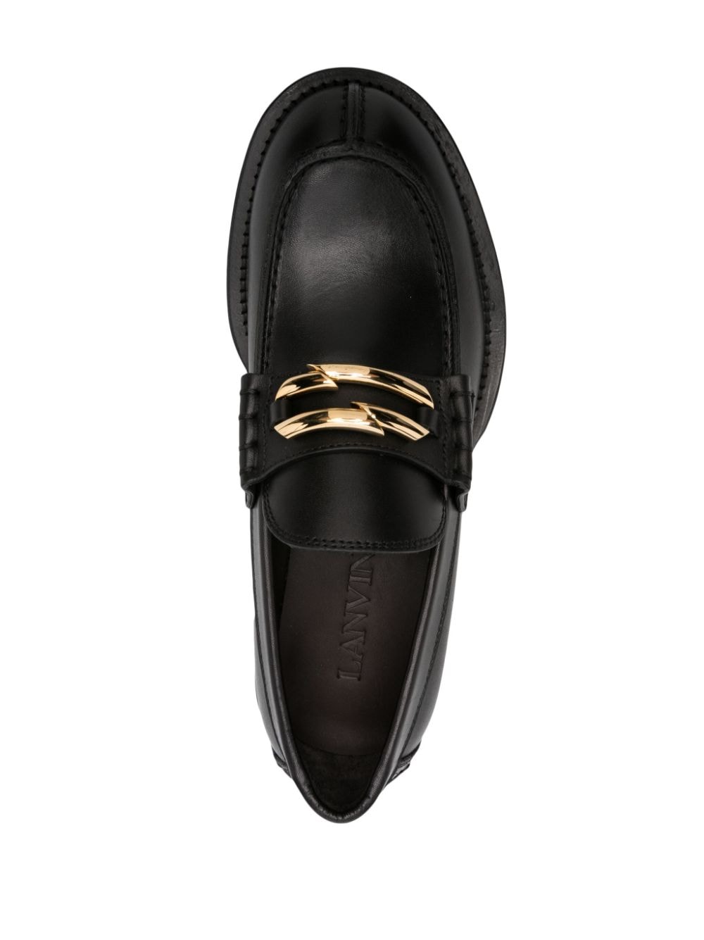 Lanvin Women's Black Medley Leather Loafers