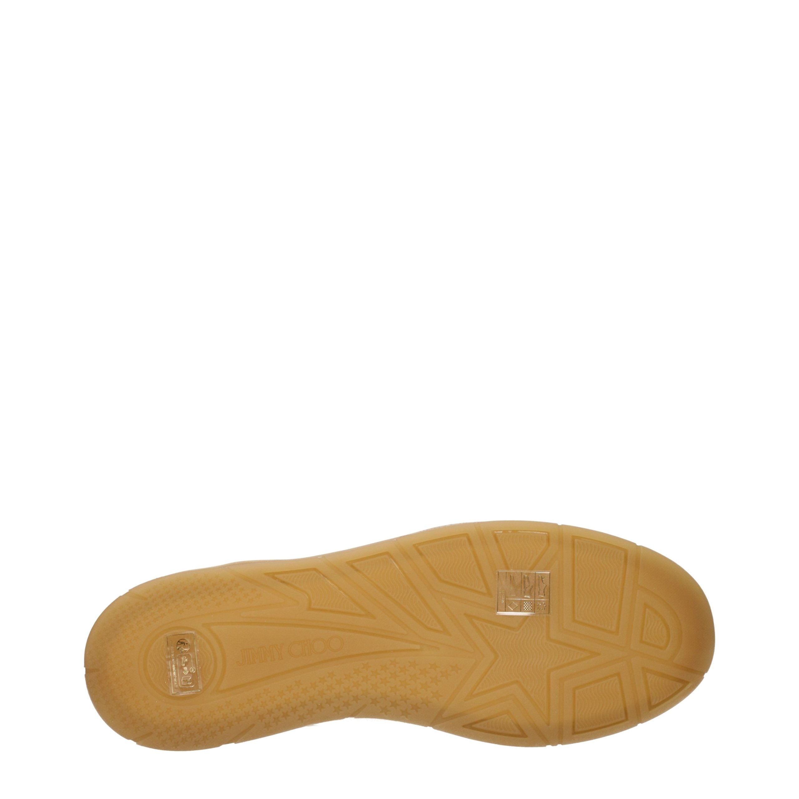 Jimmy Choo Beige Leather Low Top Men's Sneakers