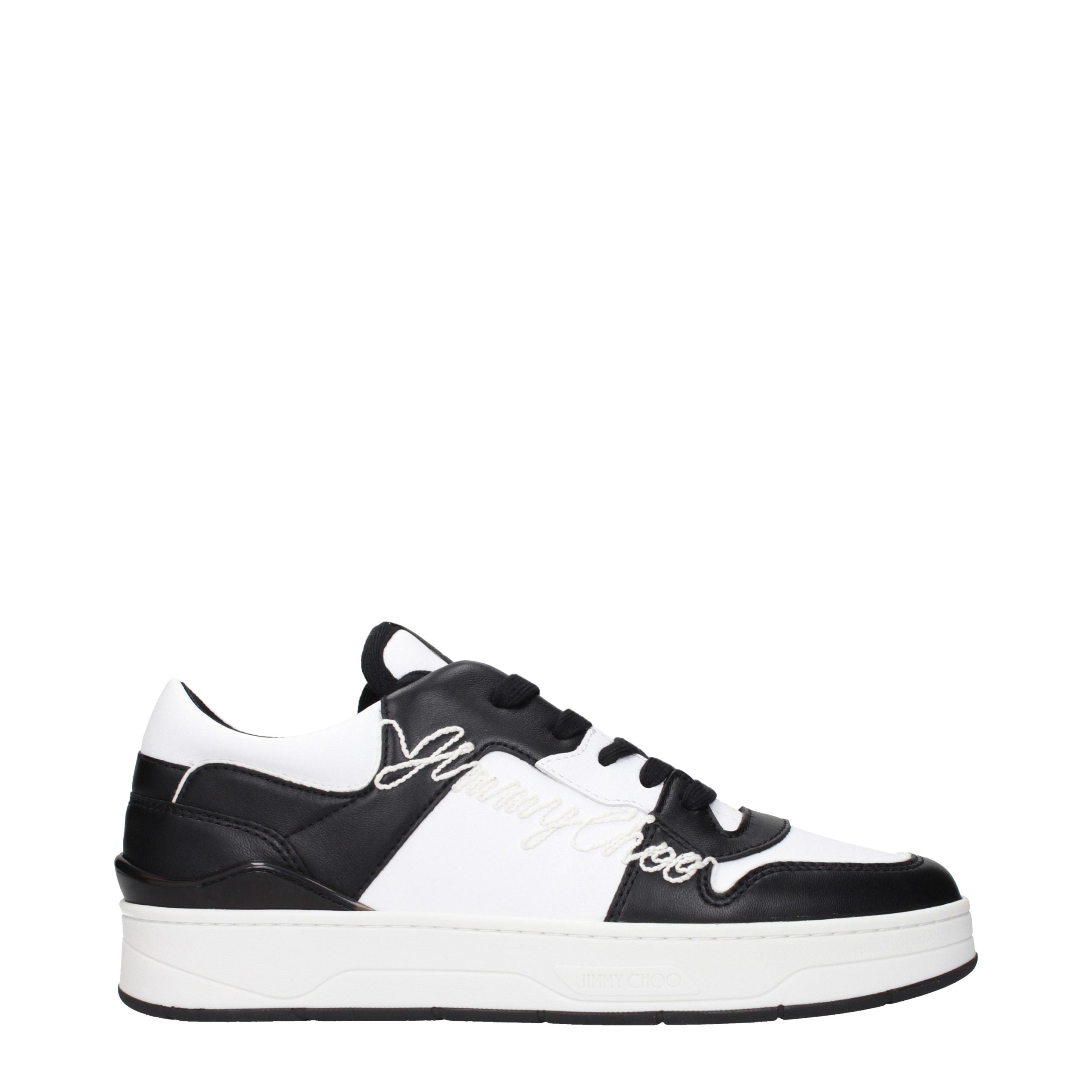 Jimmy Choo Black Leather Men's Sneakers