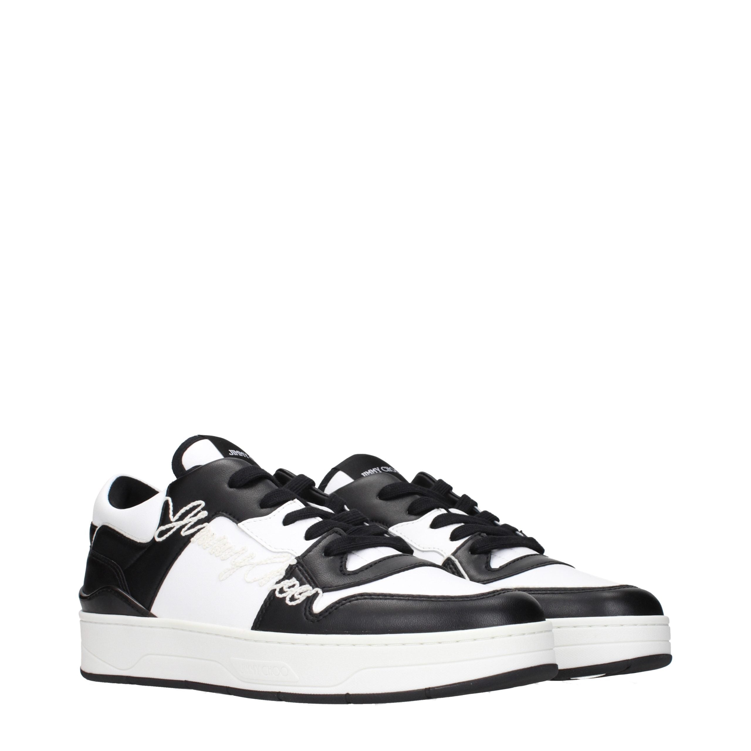 Jimmy Choo Black Leather Men's Sneakers