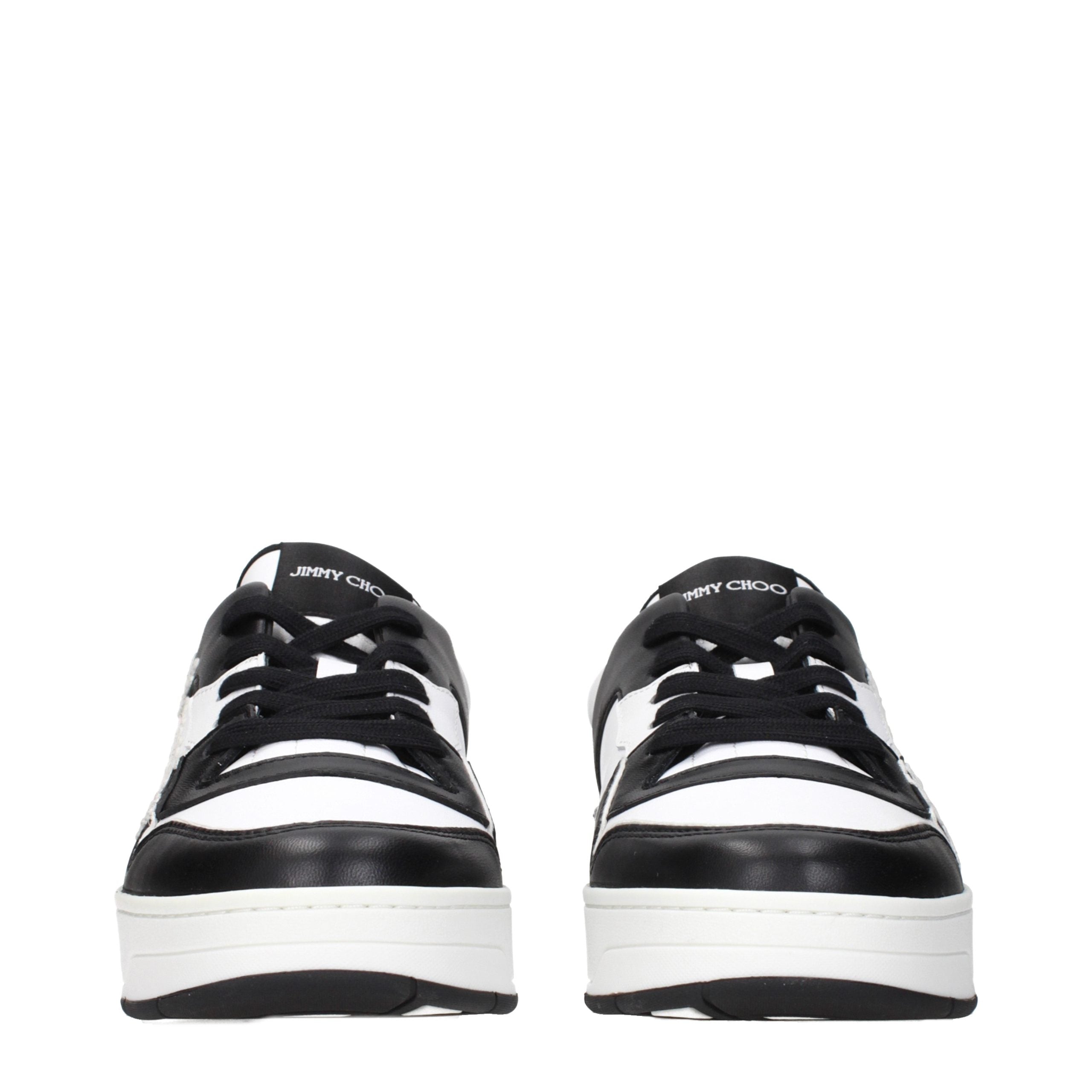 Jimmy Choo Black Leather Men's Sneakers