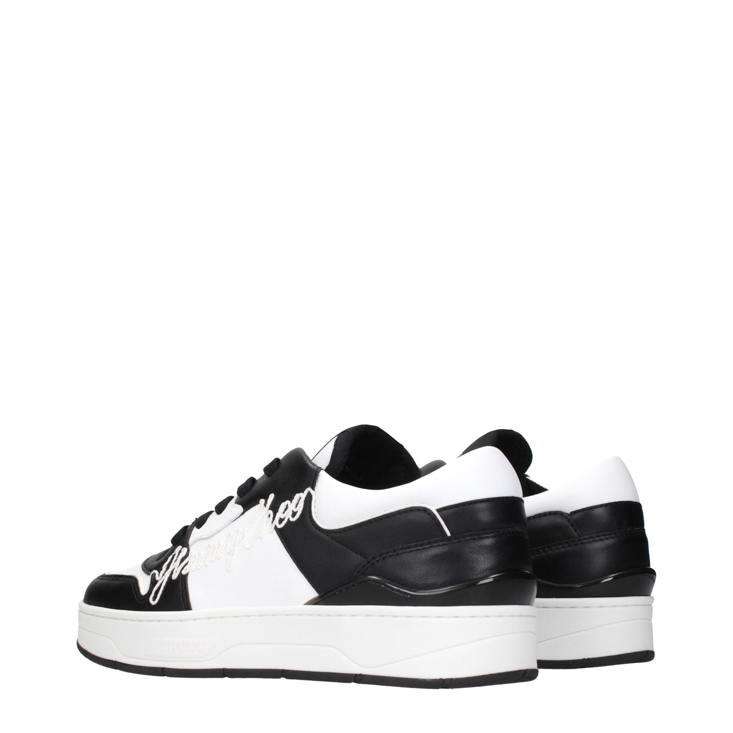 Jimmy Choo Black Leather Men's Sneakers