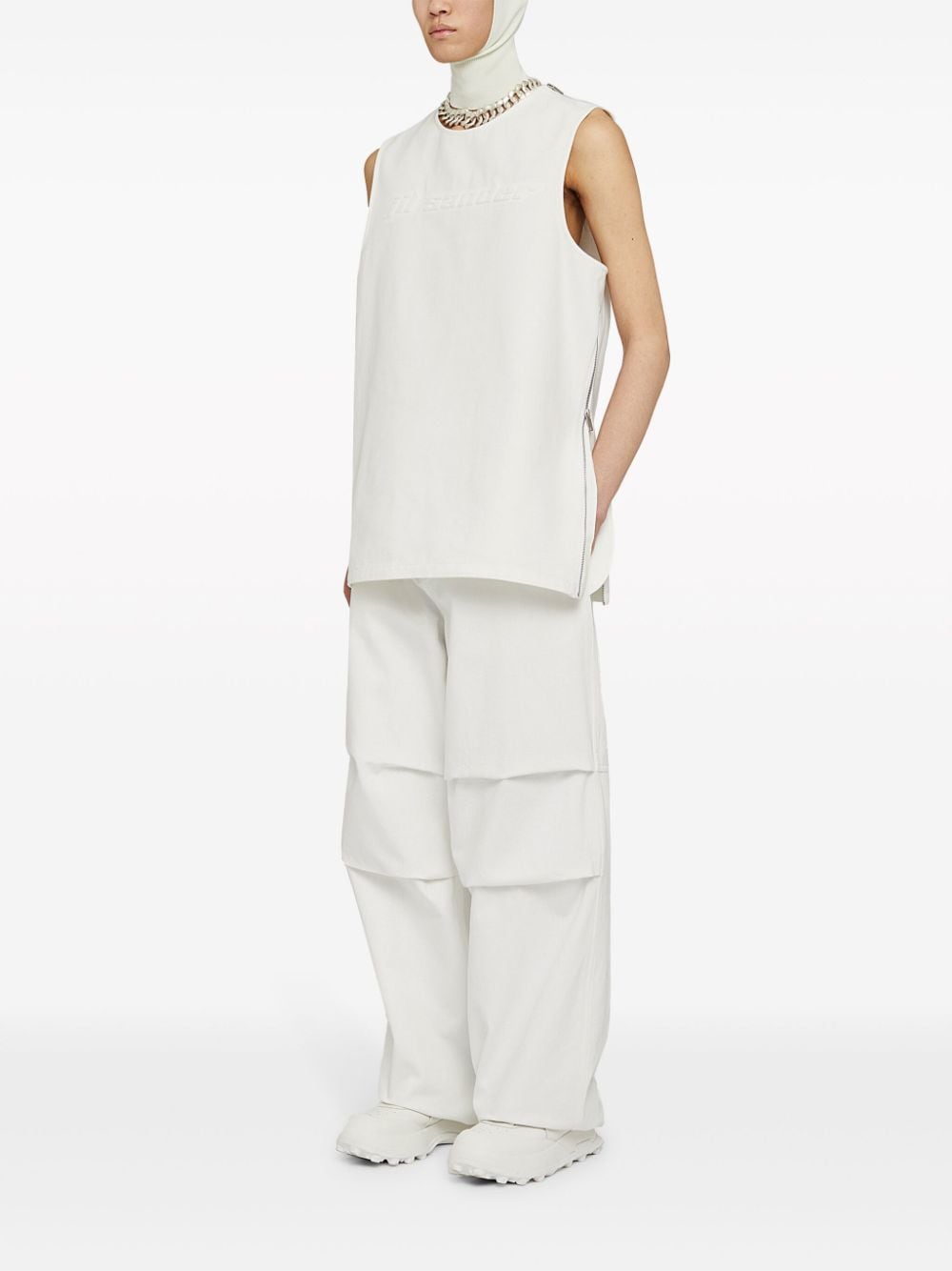 Jil Sander Fashion Men's Tapered Cotton Trousers