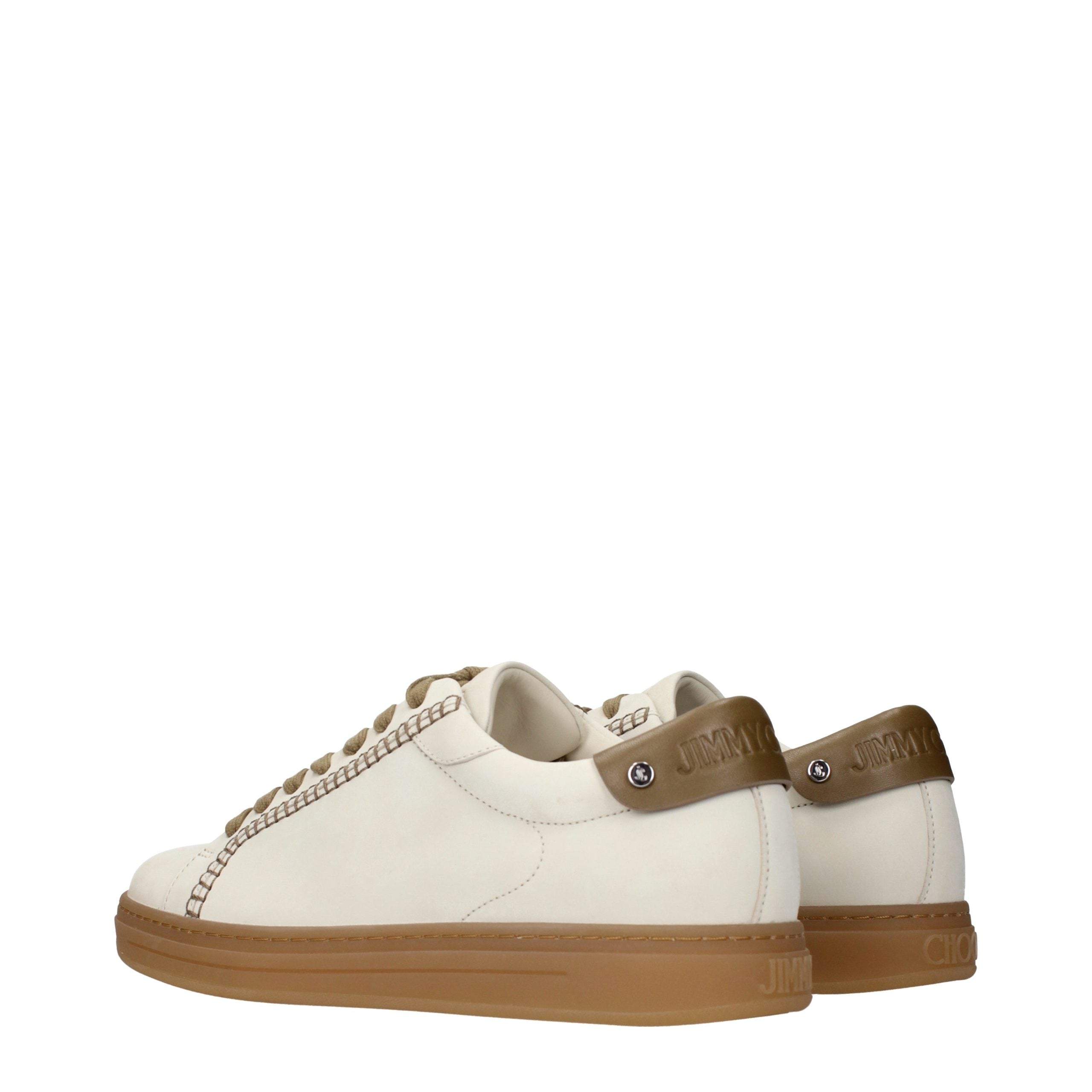Jimmy Choo Beige Leather Men's Sneakers