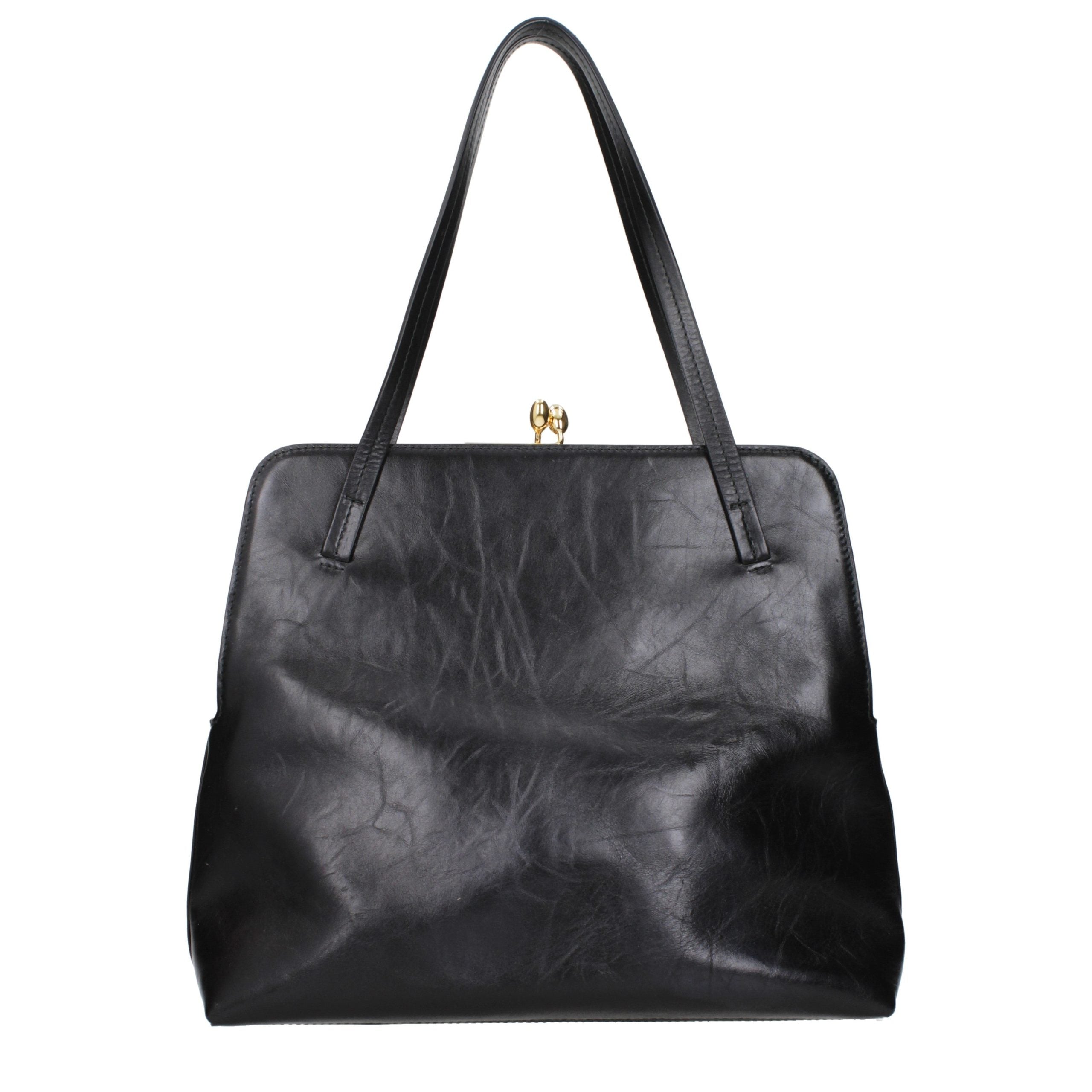 Jil Sander Black Leather Shoulder Women's Bag