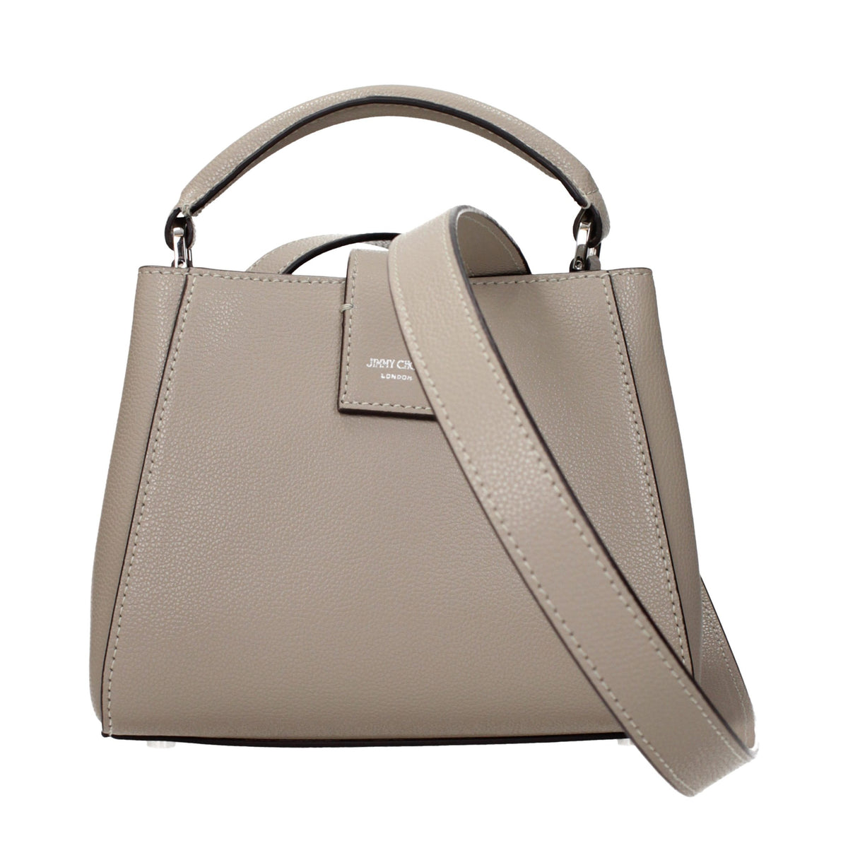Jimmy Choo Gray Leather Women's Handbag