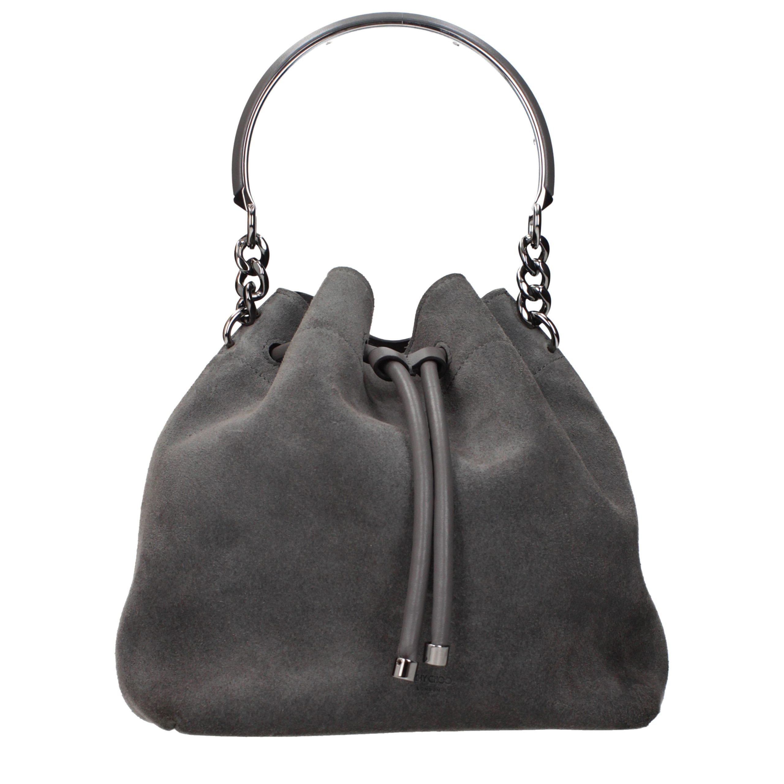 Jimmy Choo Gray Leather Women's Handbag