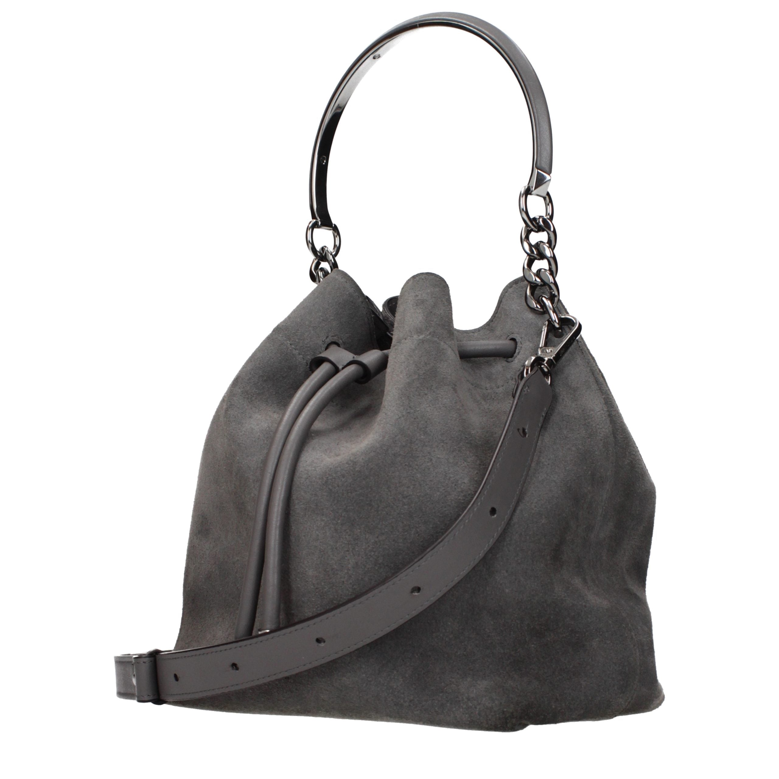 Jimmy Choo Gray Leather Women's Handbag