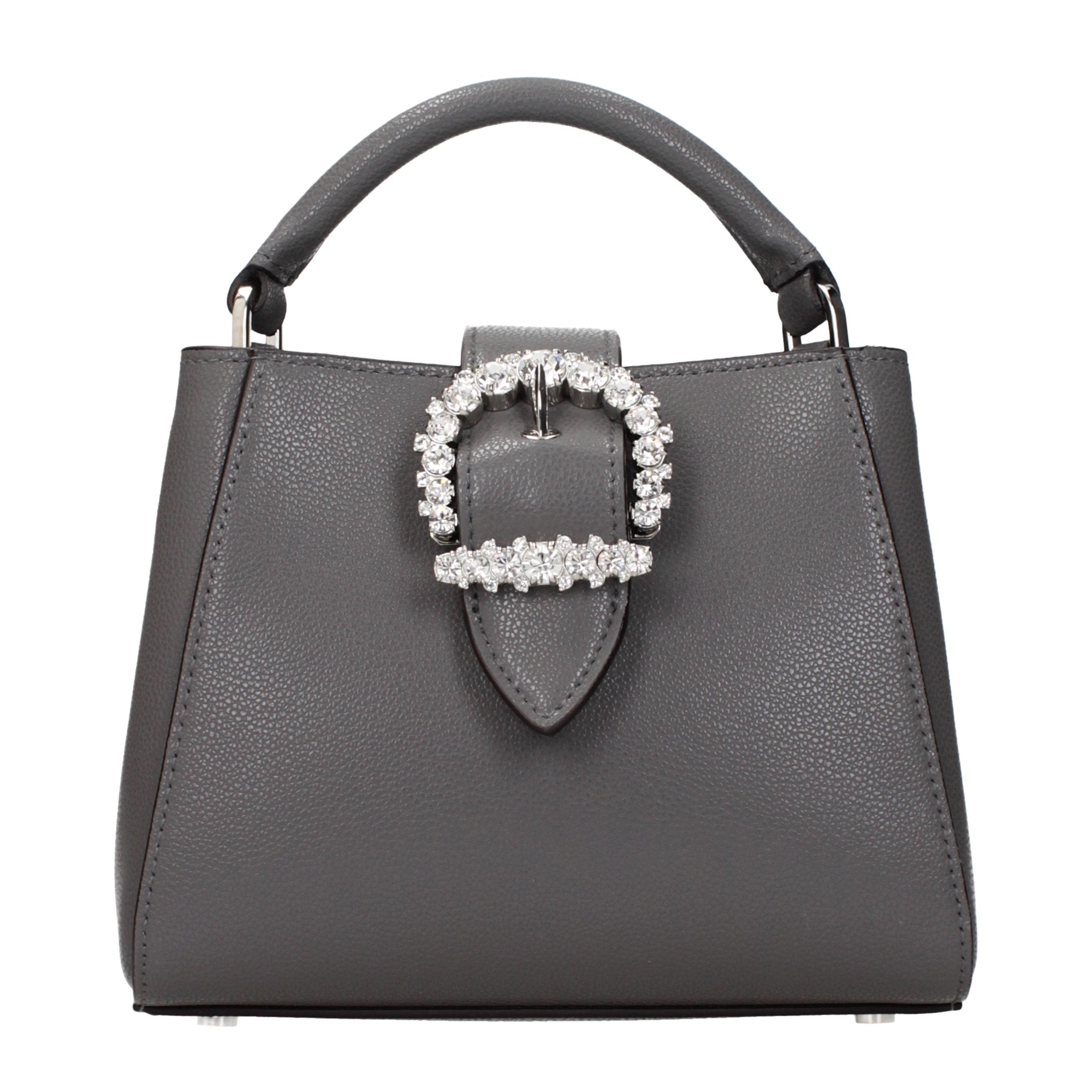 Jimmy Choo Gray Leather Women's Handbag