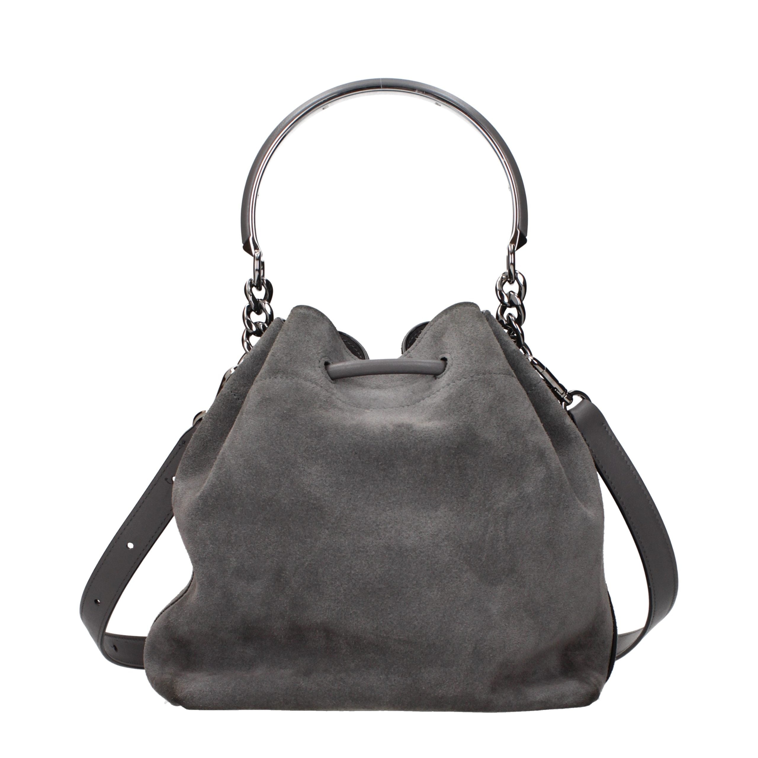 Jimmy Choo Gray Leather Women's Handbag