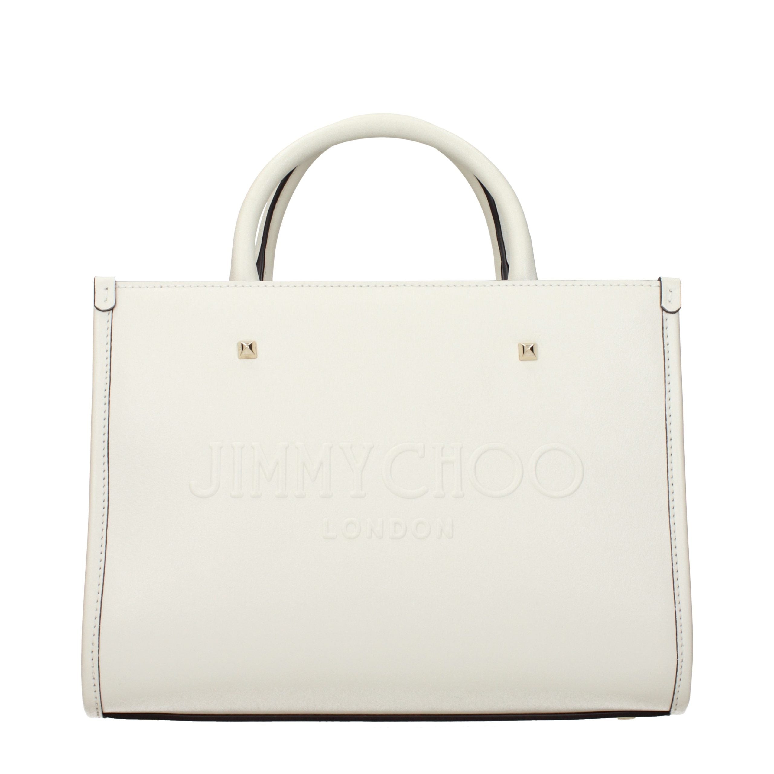 Jimmy Choo White Leather Women's Handbag