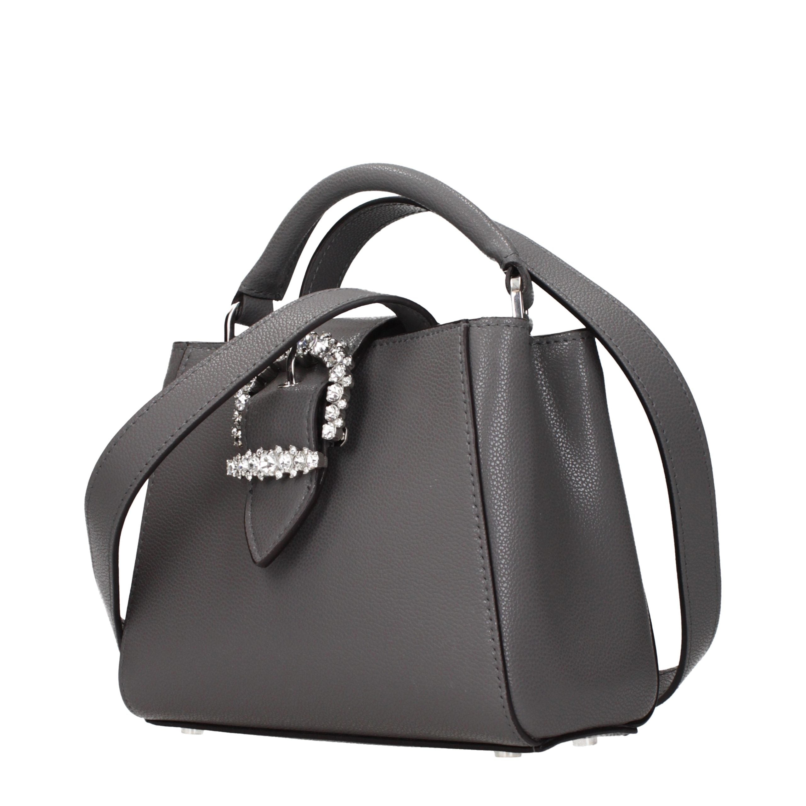 Jimmy Choo Gray Leather Women's Handbag
