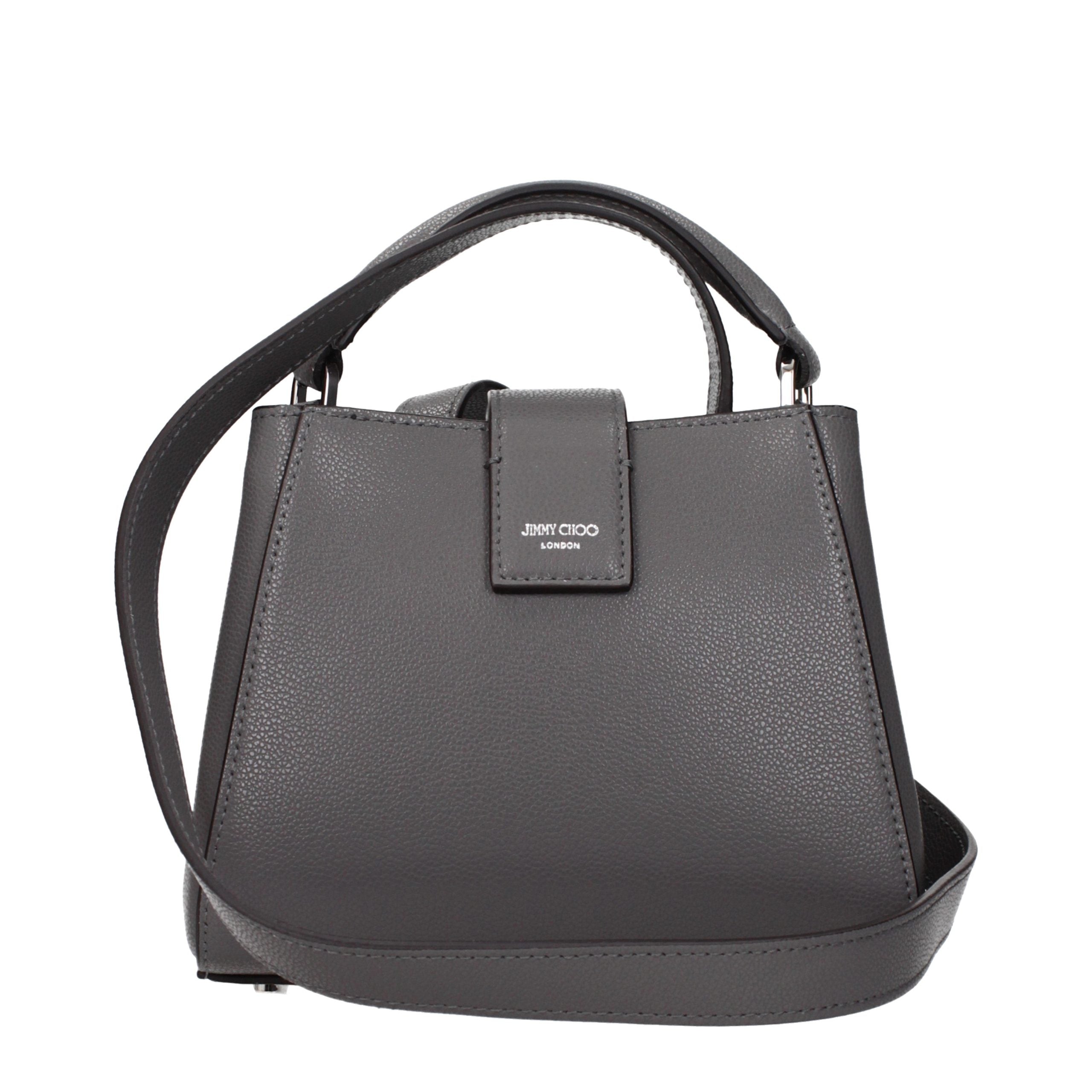 Jimmy Choo Gray Leather Women's Handbag