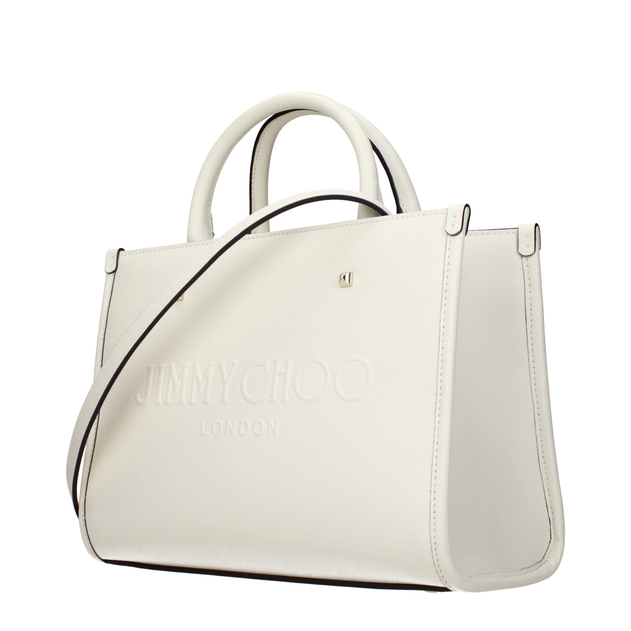 Jimmy Choo White Leather Women's Handbag