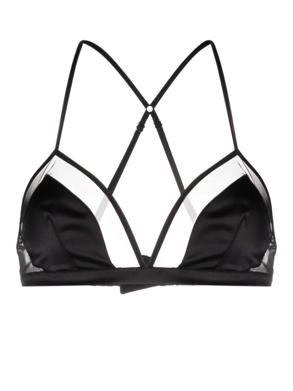 Dolce & Gabbana Women's Panelled Tulle Satin Bra