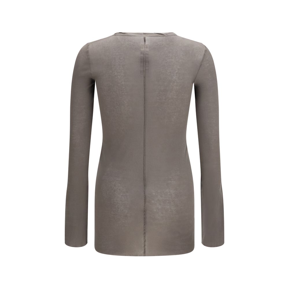 Rick Owens Brown Cotton Long Sleeve Men's T-Shirt