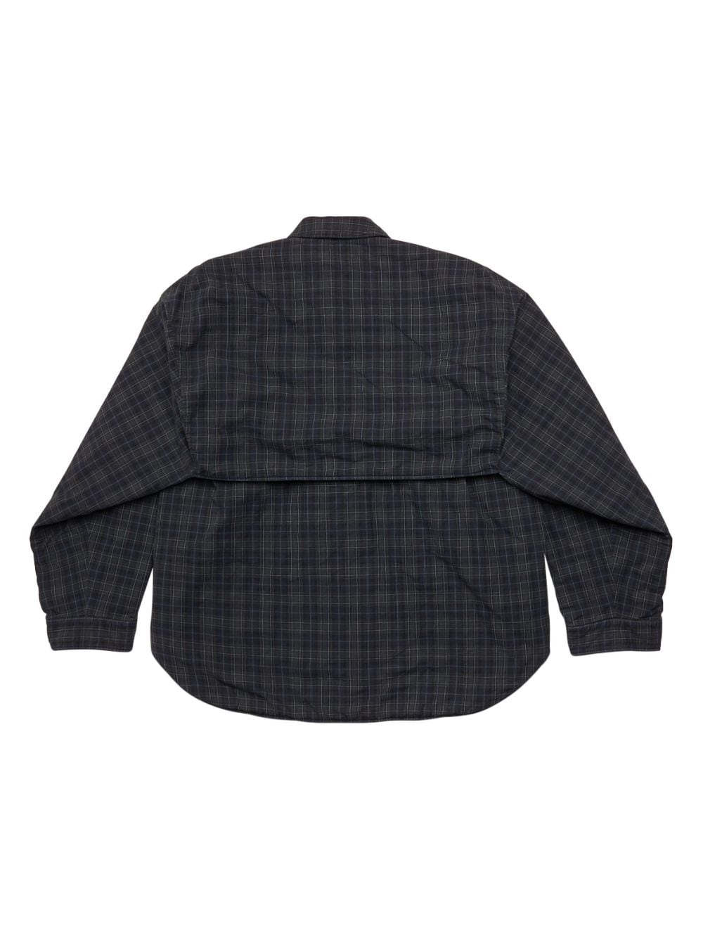 Balenciaga Men's Checked Pattern Flannel Shirt