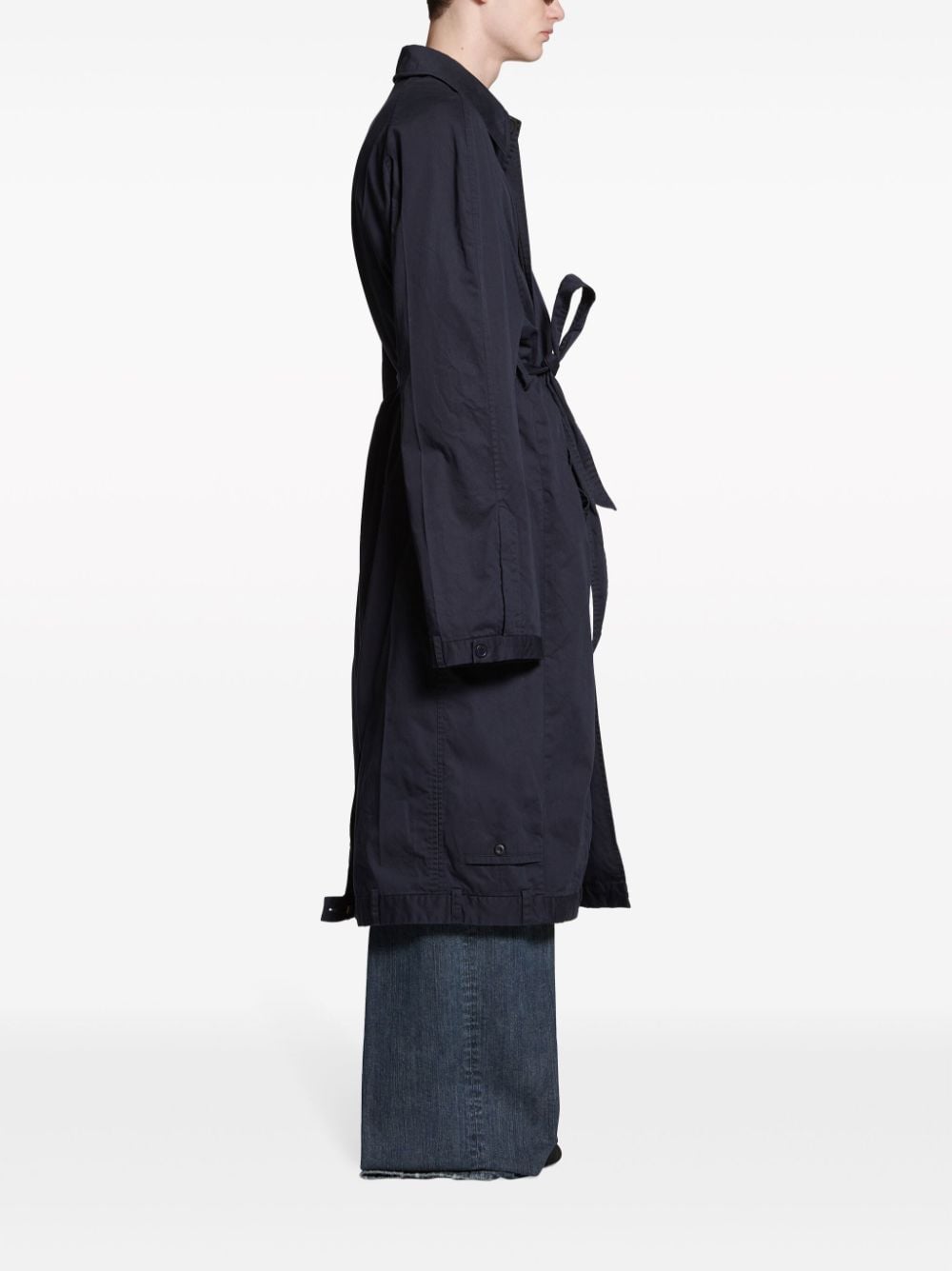 Balenciaga Men's Deconstructed Cotton Coat
