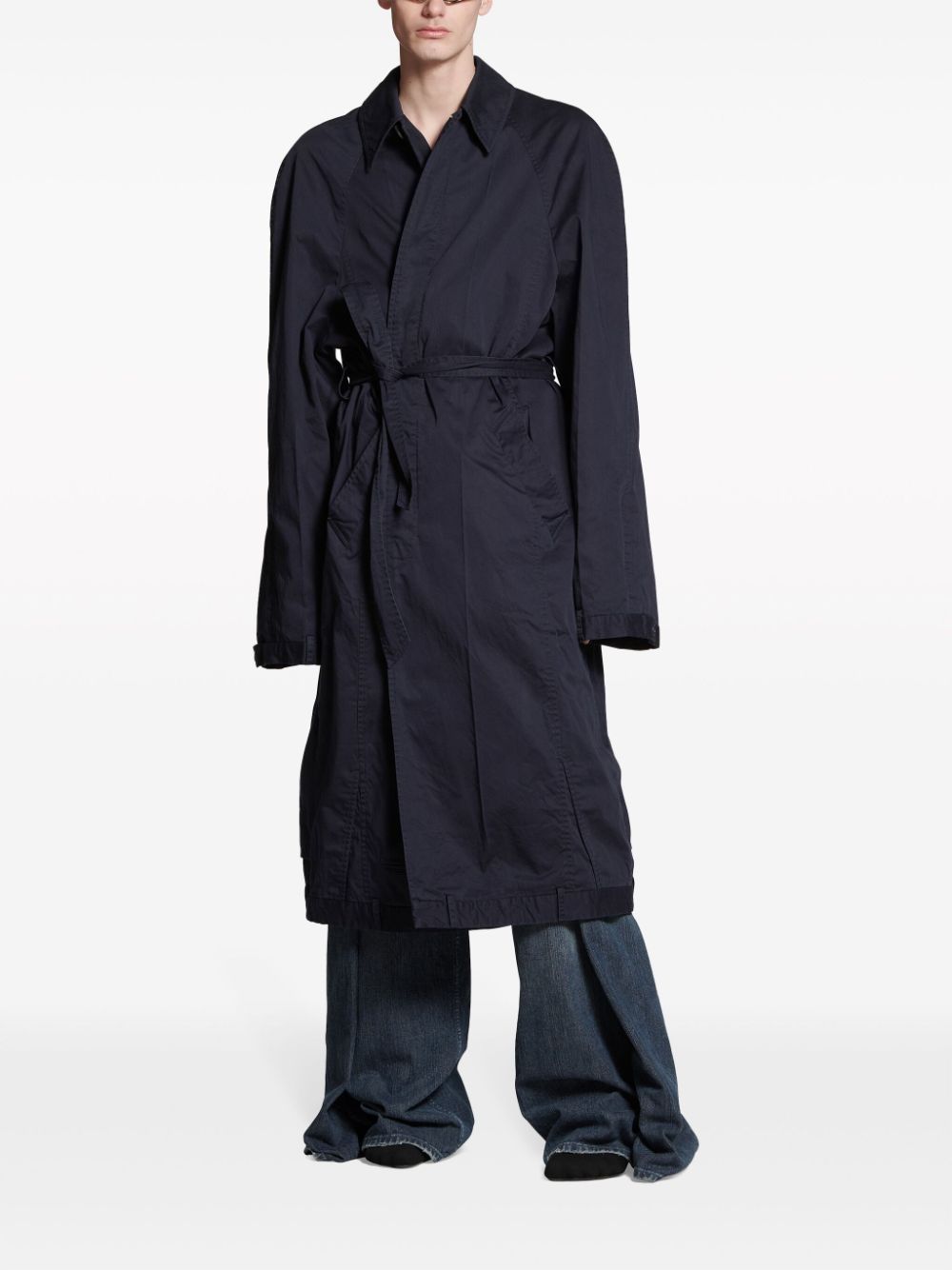 Balenciaga Men's Deconstructed Cotton Coat
