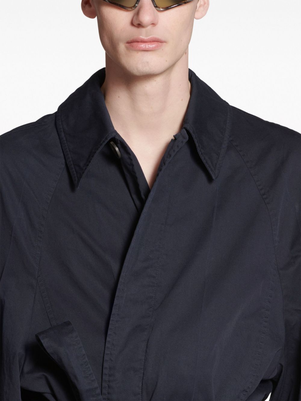 Balenciaga Men's Deconstructed Cotton Coat