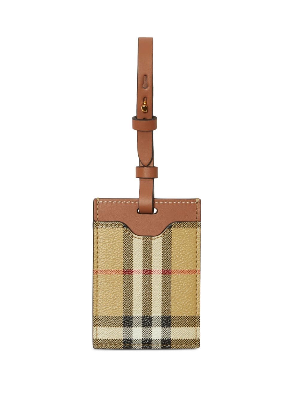 Burberry Women's Checkered Luggage Tag