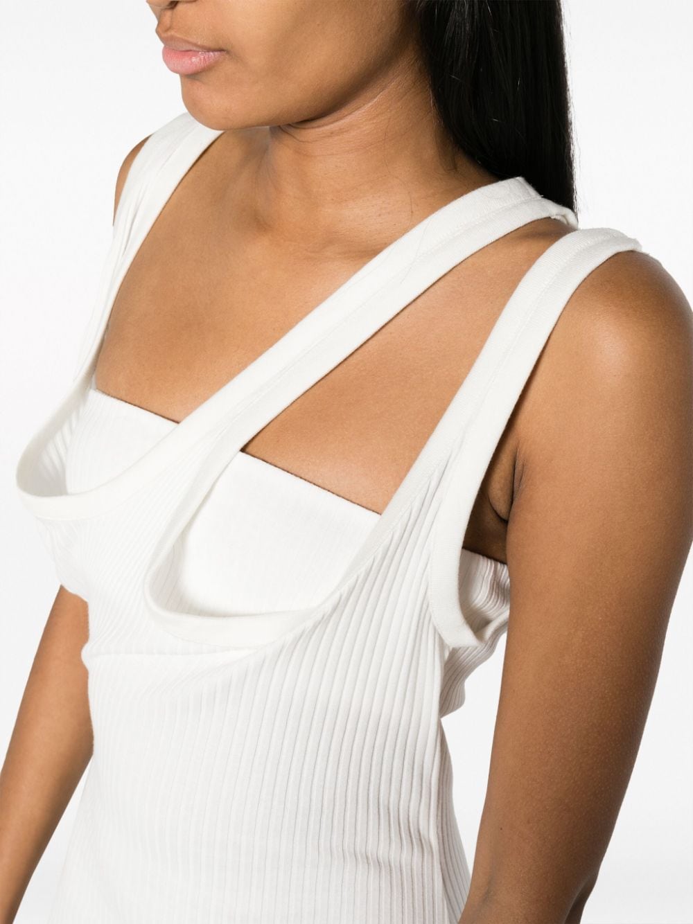 The Attico Women's Ribbed Jersey Midi Dress - Runway