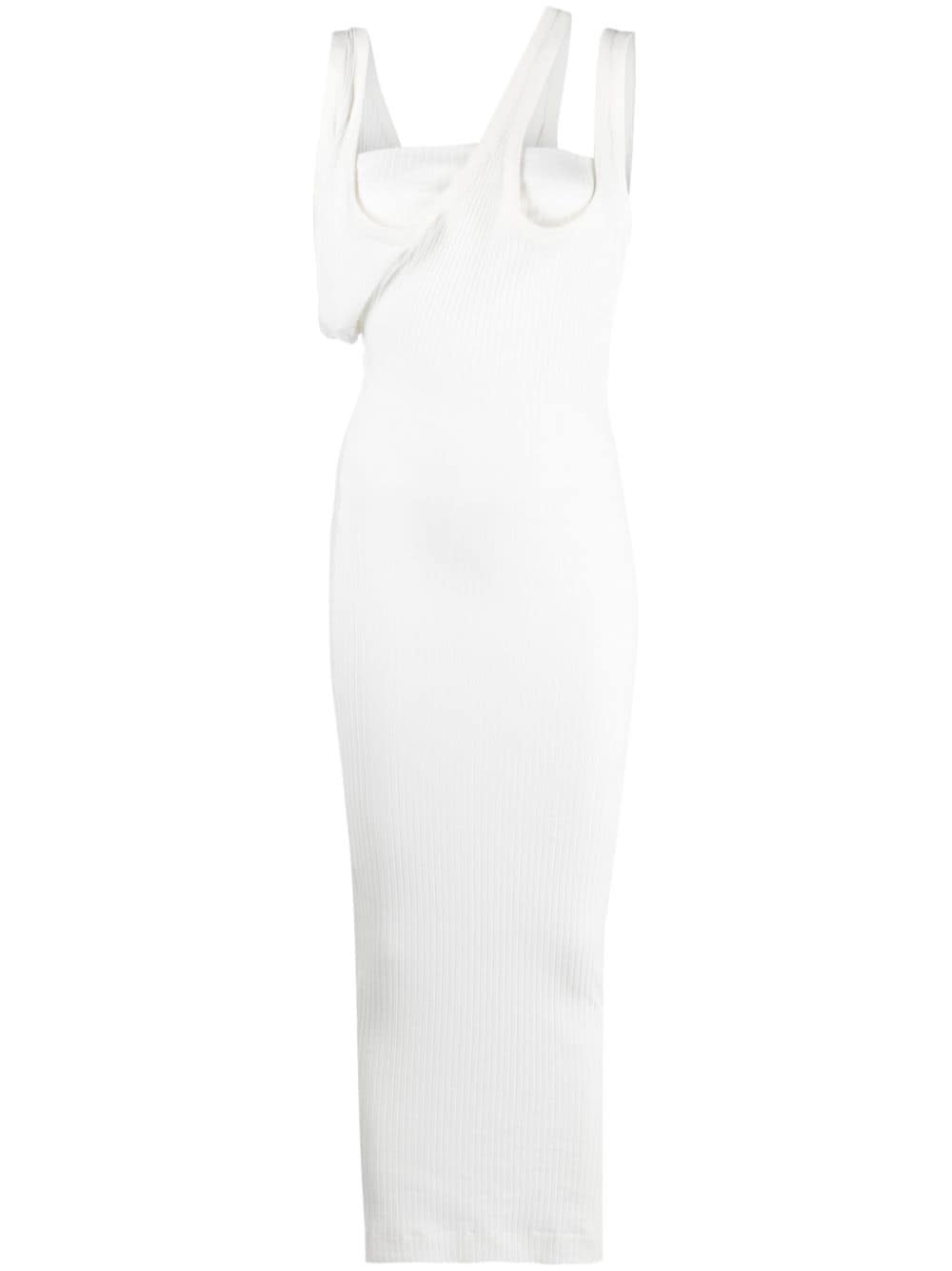 The Attico Women's Ribbed Jersey Midi Dress - Runway