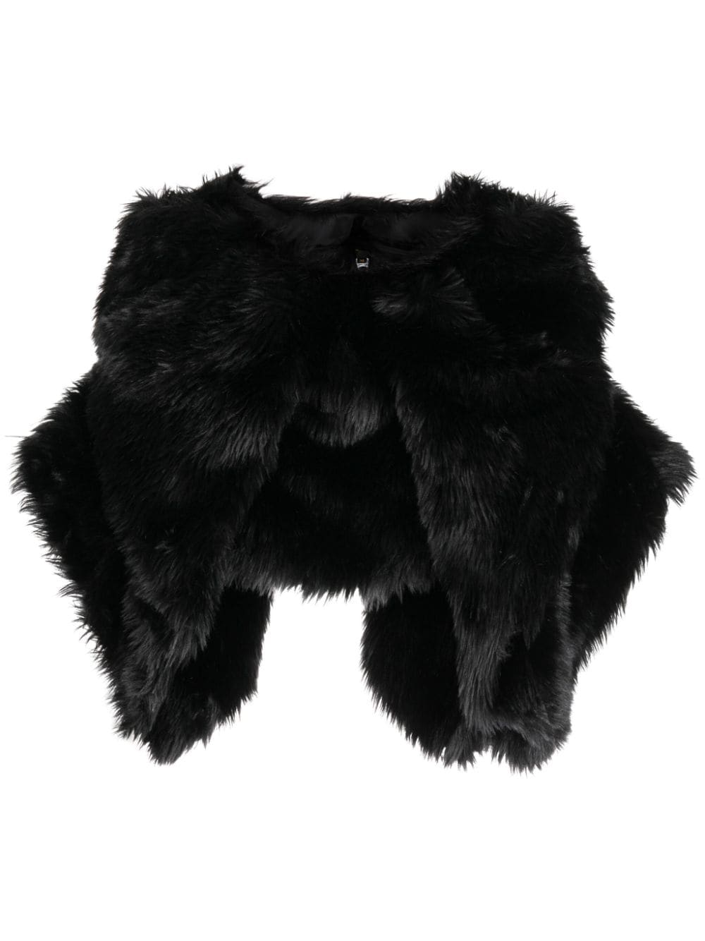 Comme Des Garcons Women's Fur-Design Cropped Blouse