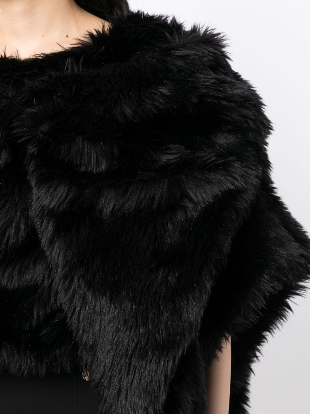 Comme Des Garcons Women's Fur-Design Cropped Blouse