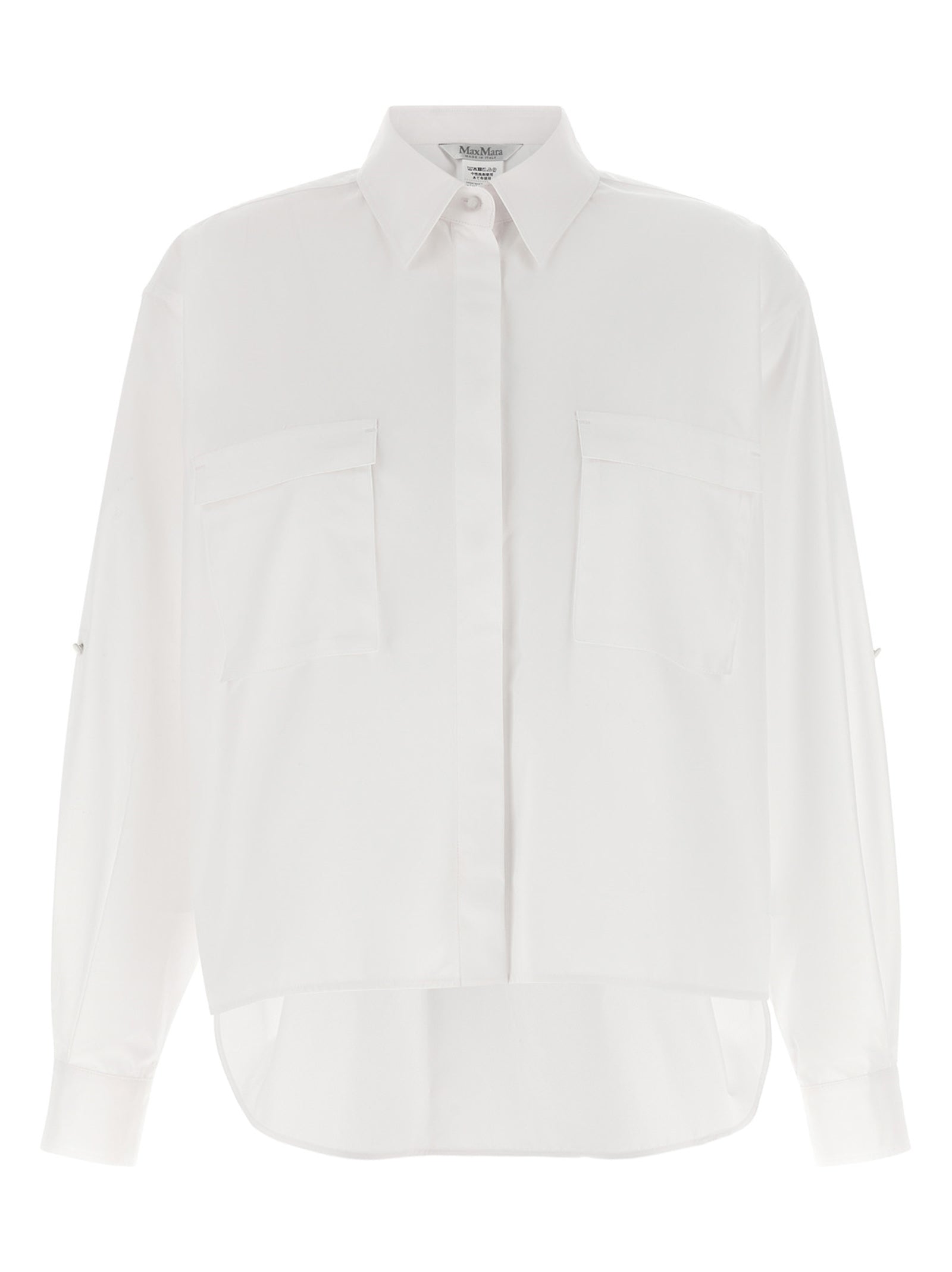 Max Mara White Cotton Women's Blouse