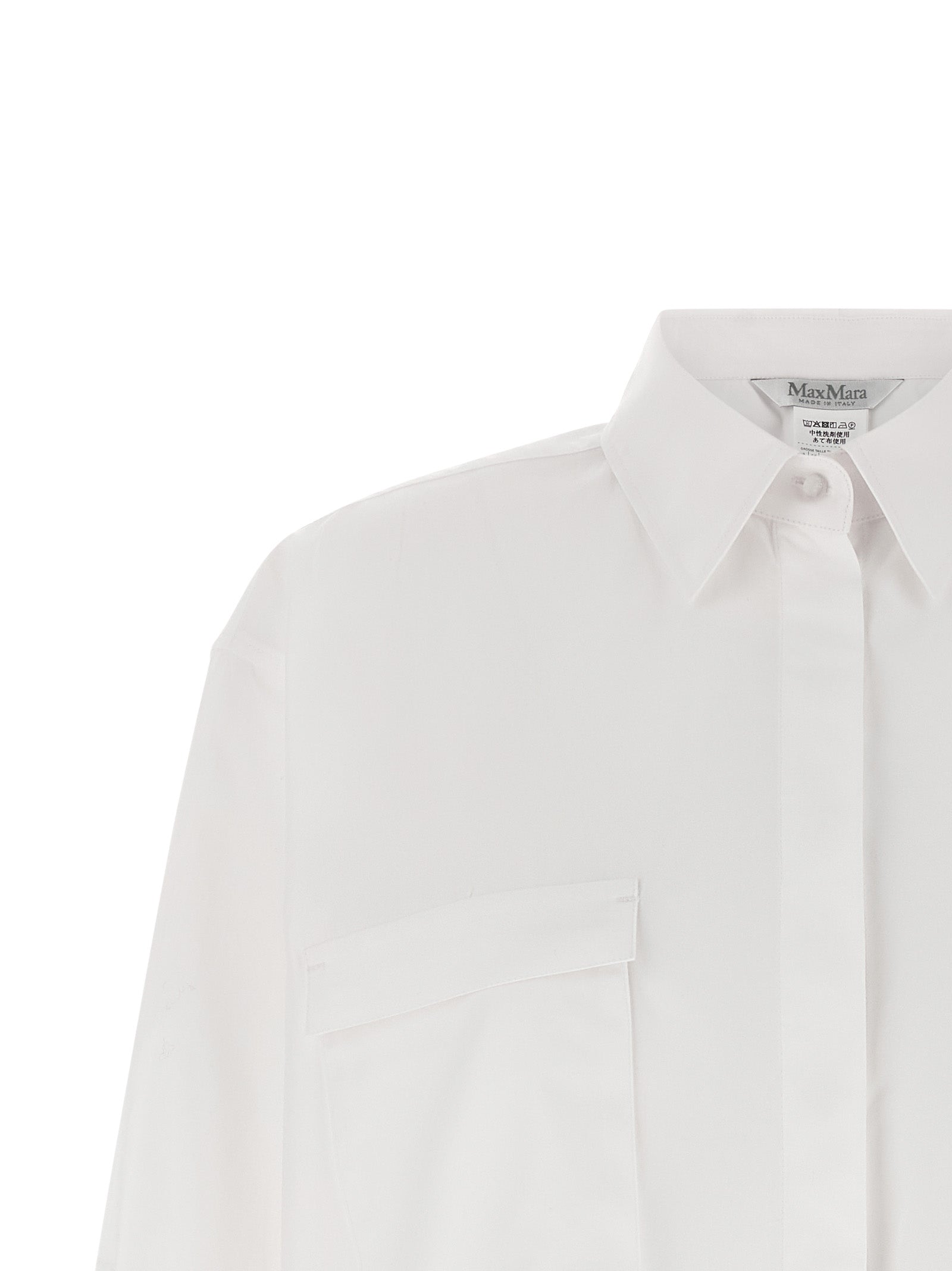 Max Mara White Cotton Women's Blouse