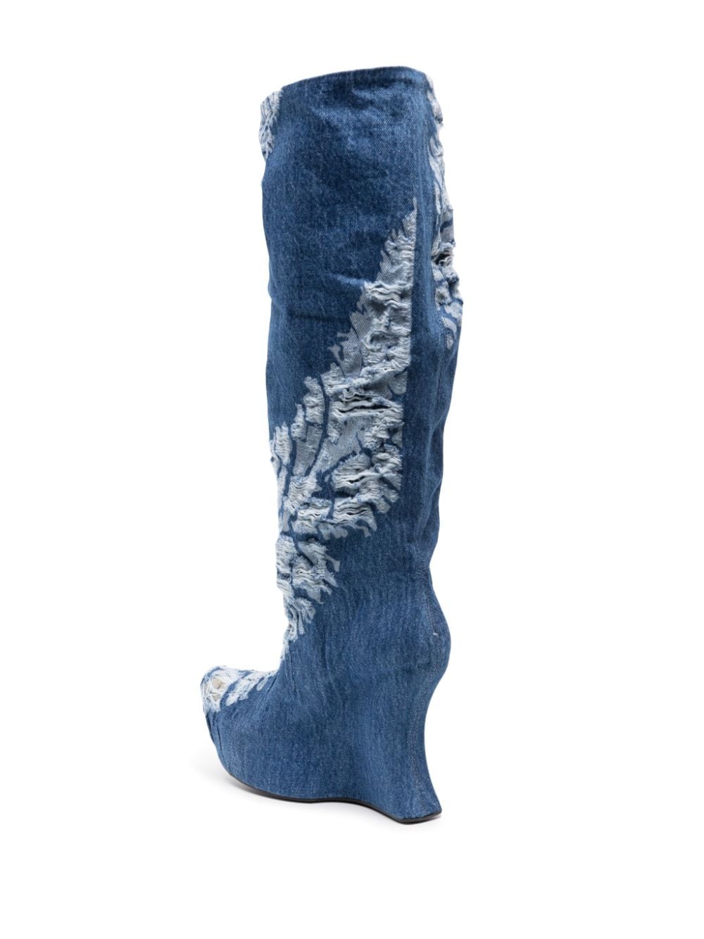 Masha Popova Women's Boots With A Worn-In Denim Effect