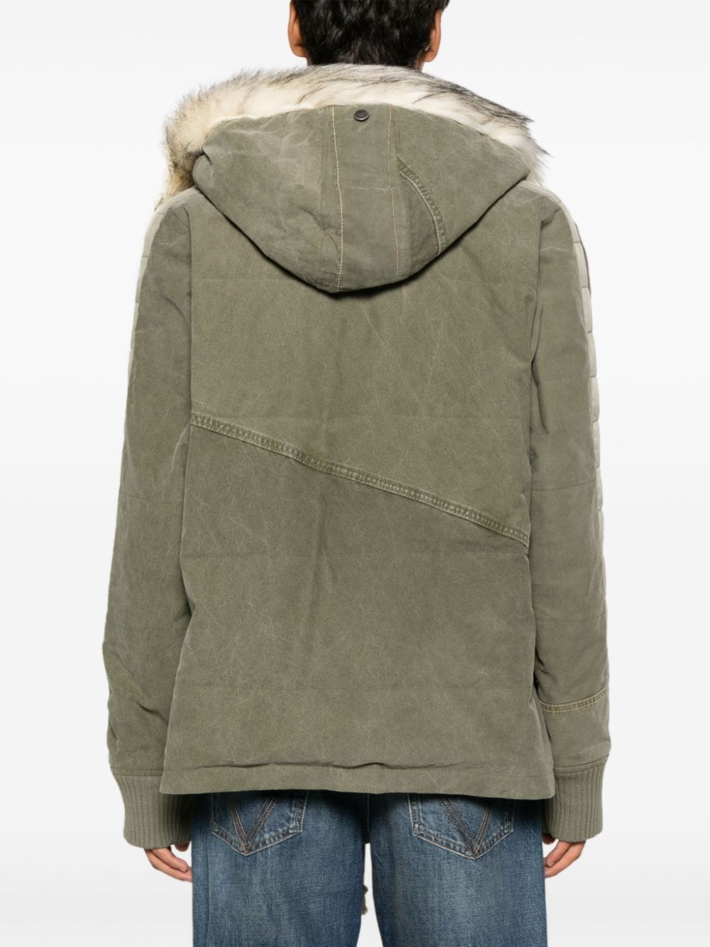 Greg Lauren Men's Conscious Criteria Page Army Down Jacket