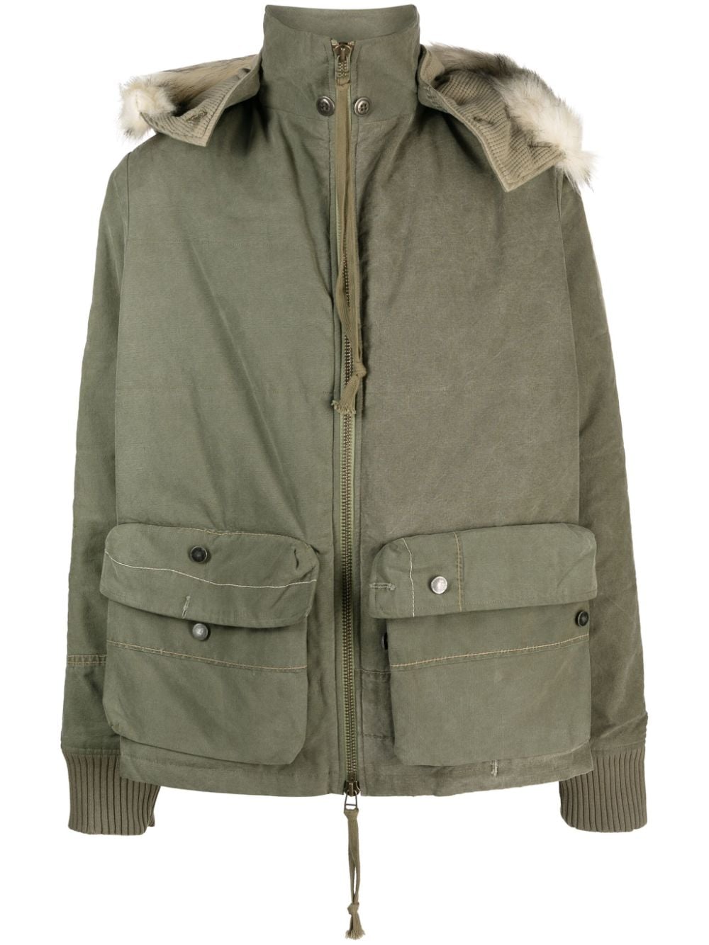Greg Lauren Men's Conscious Criteria Page Army Down Jacket