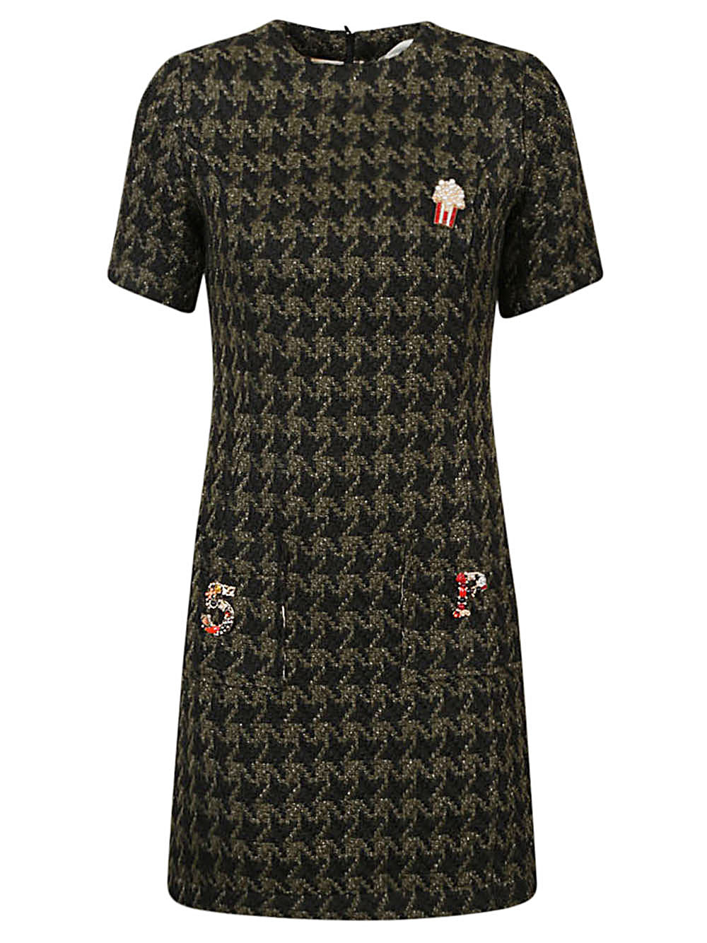 5Progress Women's Houndstooth Wool Blend Short Dress
