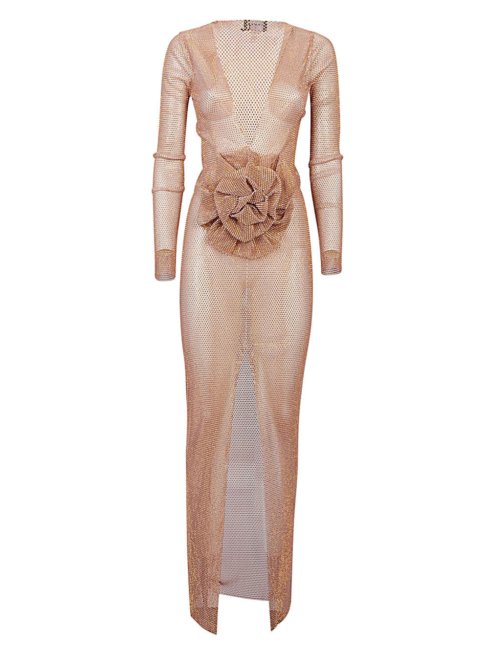 Santa Brand Women's Flower-Applique Long Dress