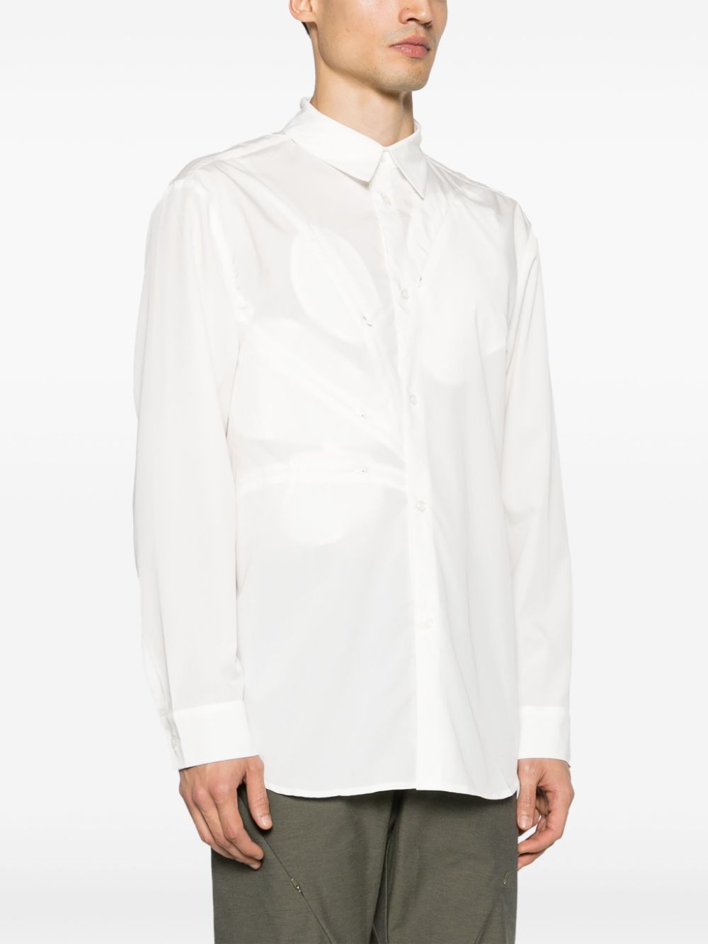Post Archive Faction Men's Long Sleeve Center (White)