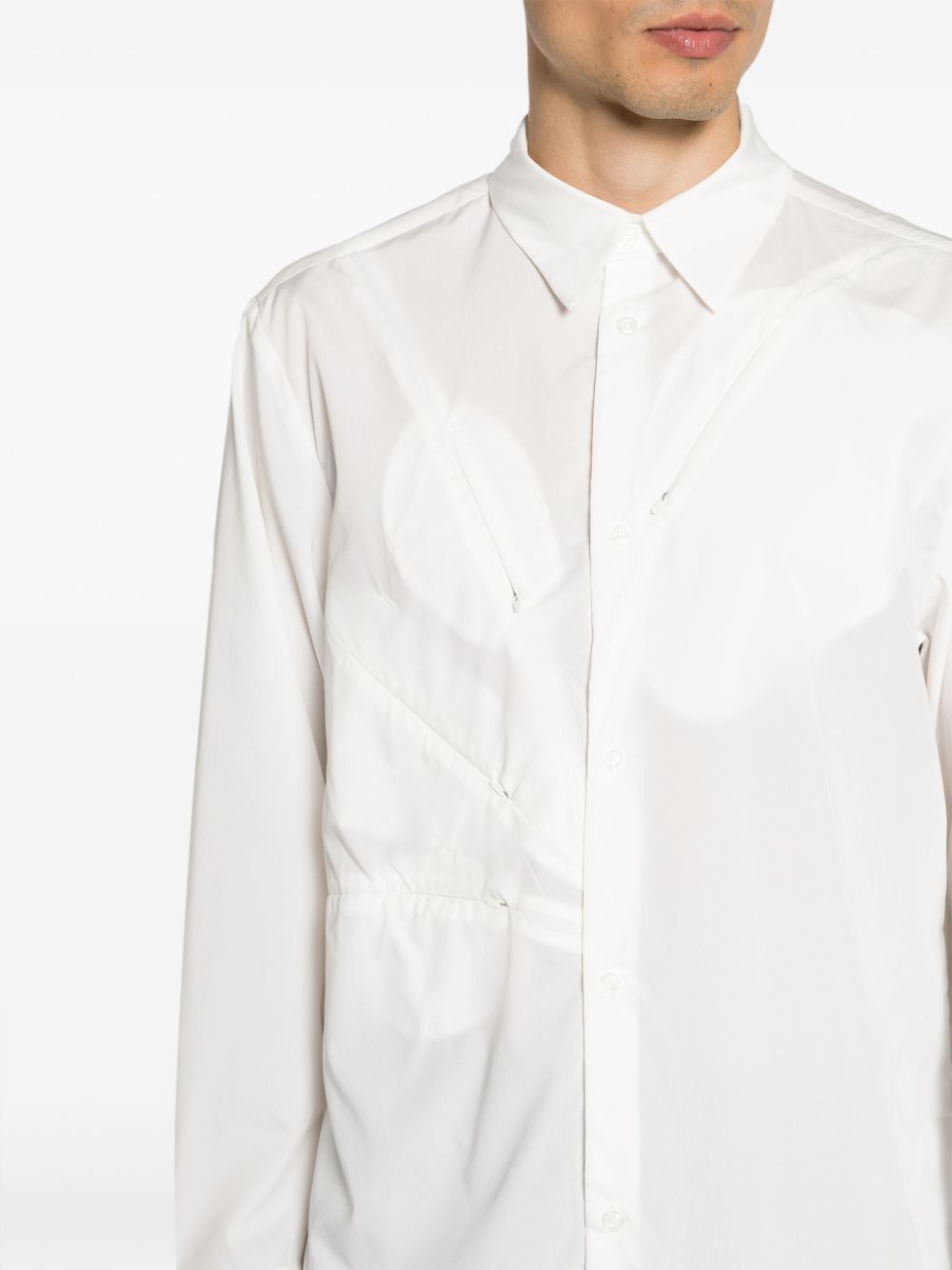 Post Archive Faction Men's Long Sleeve Center (White)