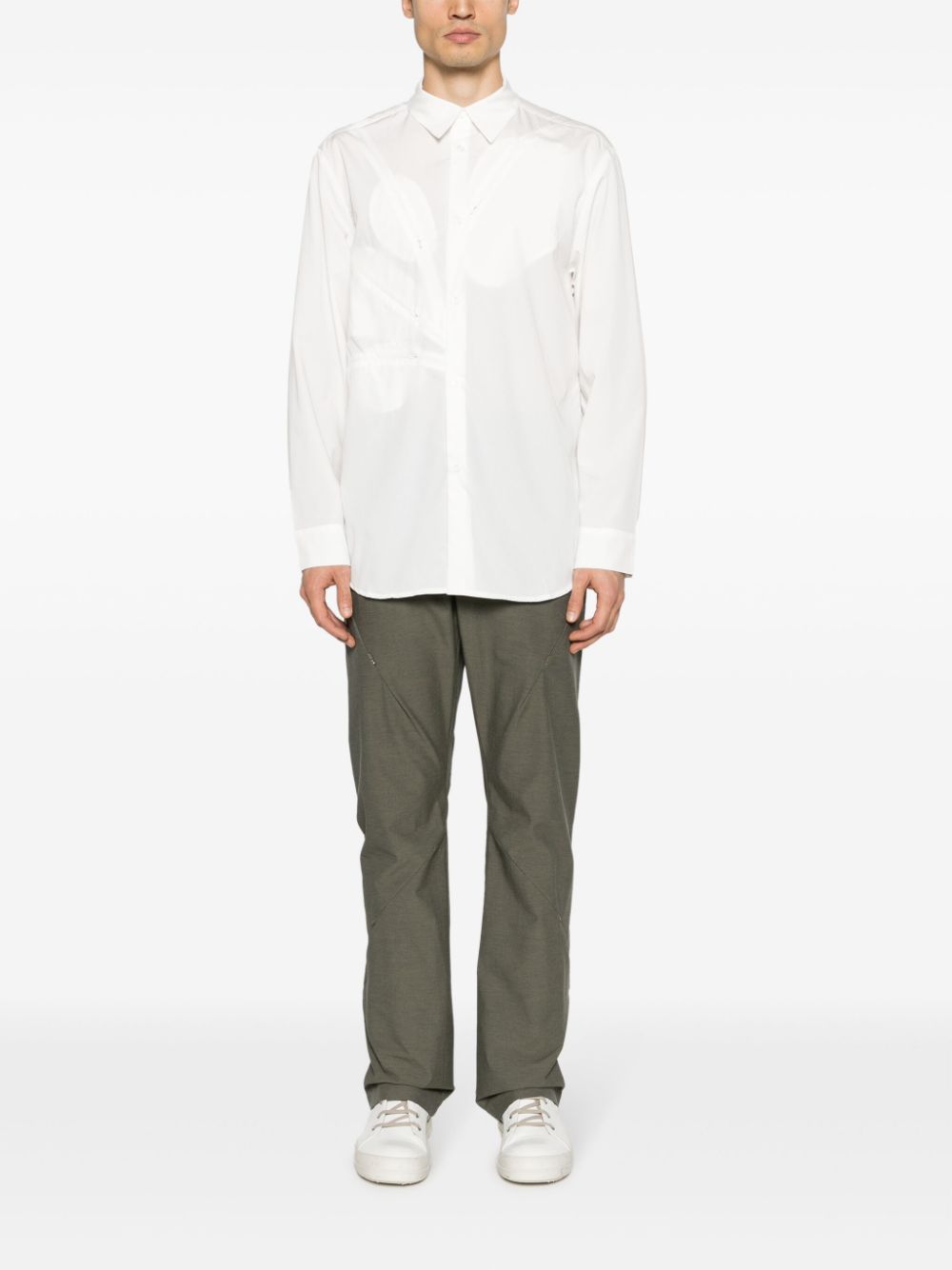 Post Archive Faction Men's Long Sleeve Center (White)