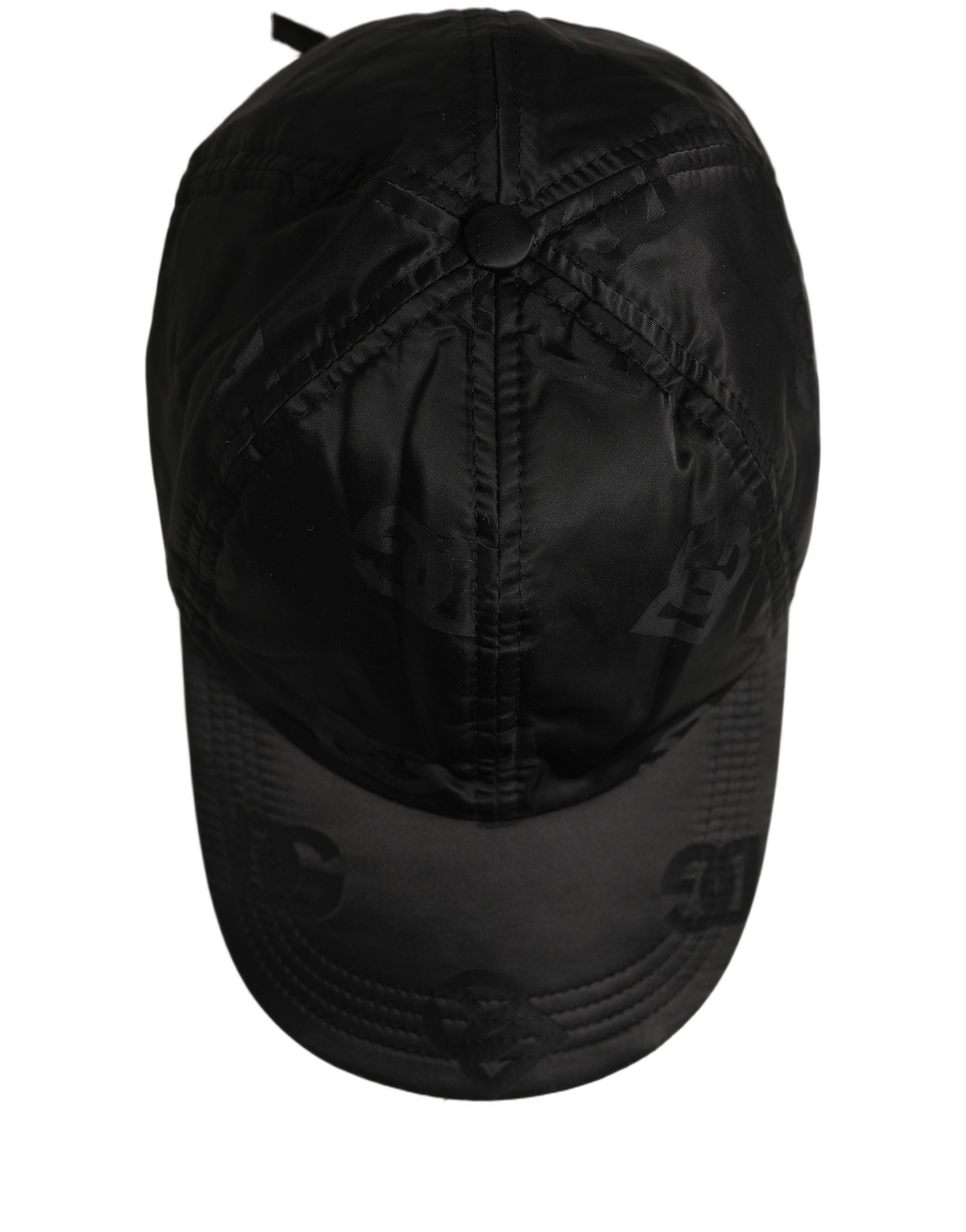 Dolce & Gabbana Men Black DG Monogram Baseball Capello Men's Hat