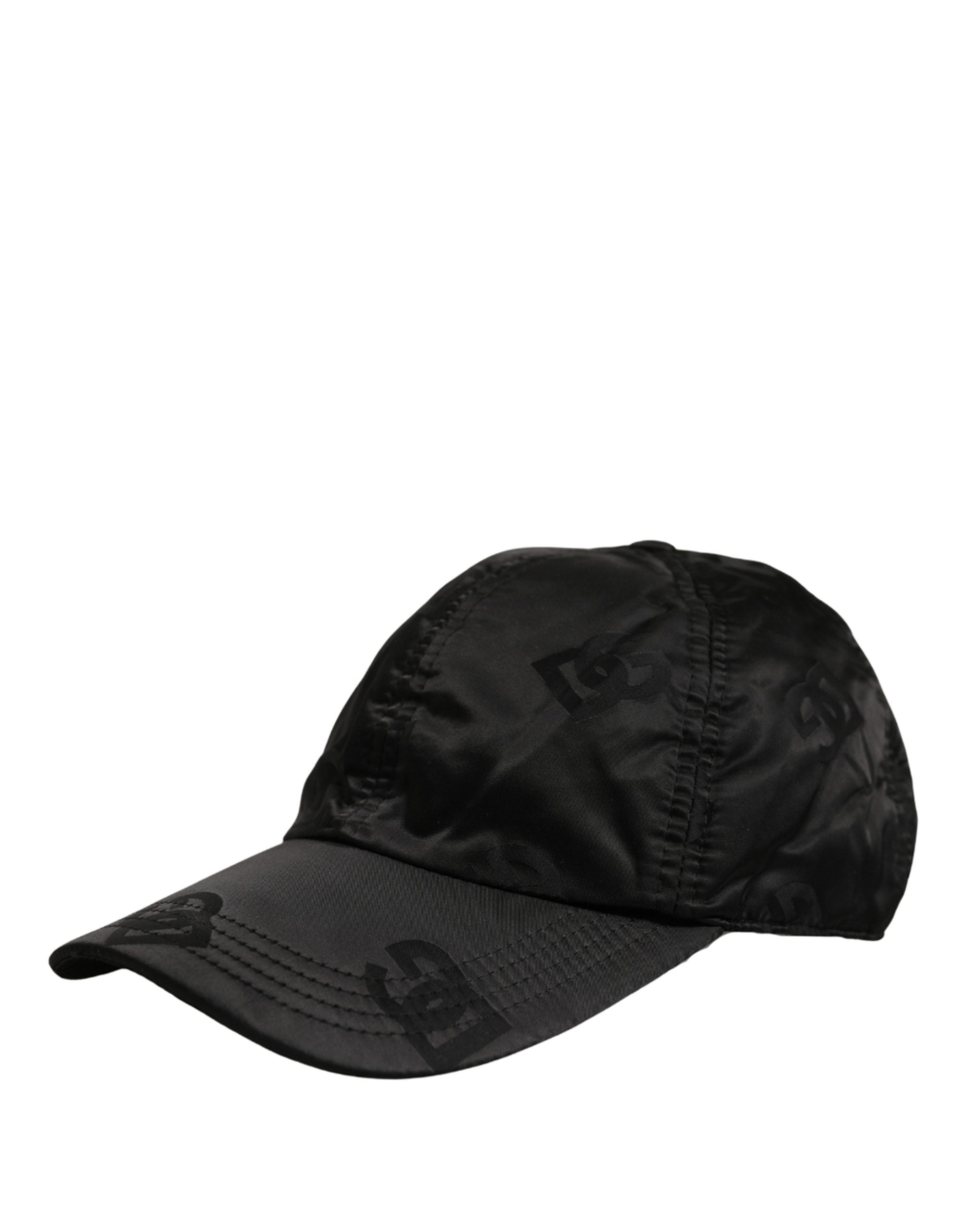 Dolce & Gabbana Men Black DG Monogram Baseball Capello Men's Hat