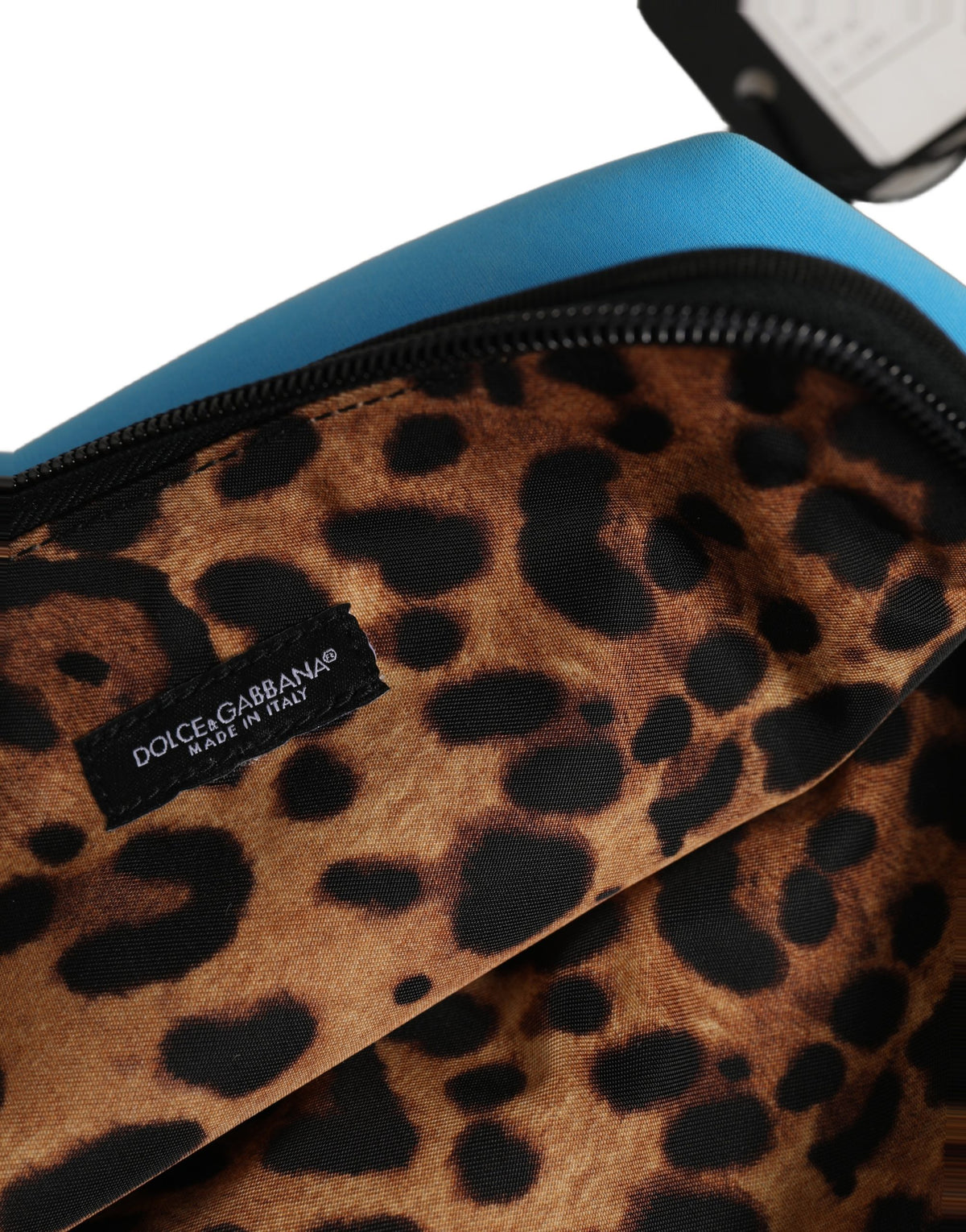 Dolce & Gabbana Blue Nylon DG Logo Print Clutch Zip Women Borse Pouch Women's Bag (Pre-Owned)