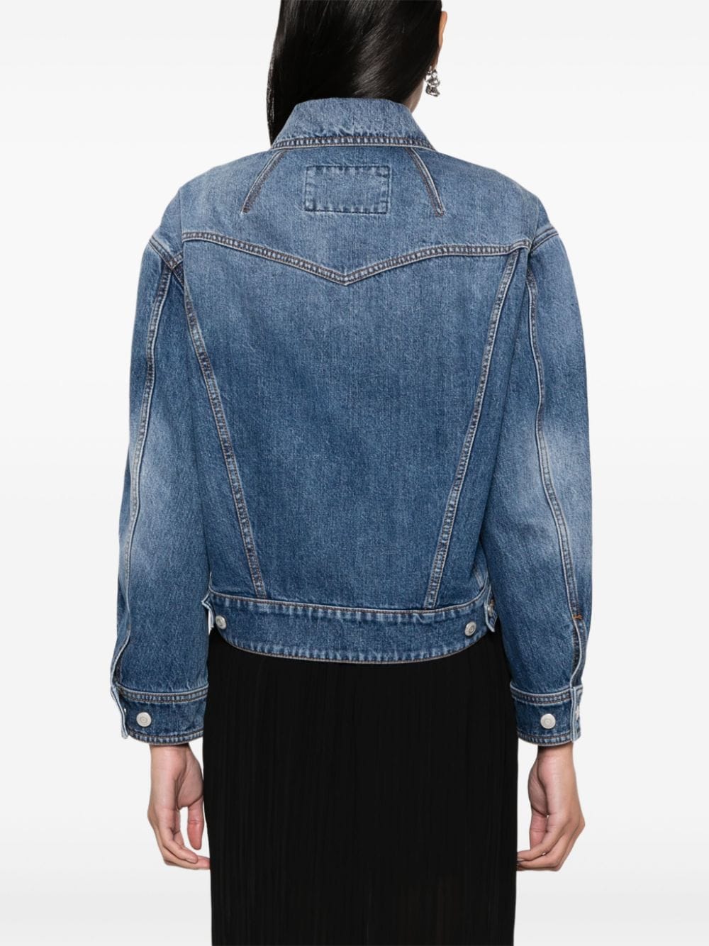 Alexander Mcqueen Women's Cropped Denim Jacket